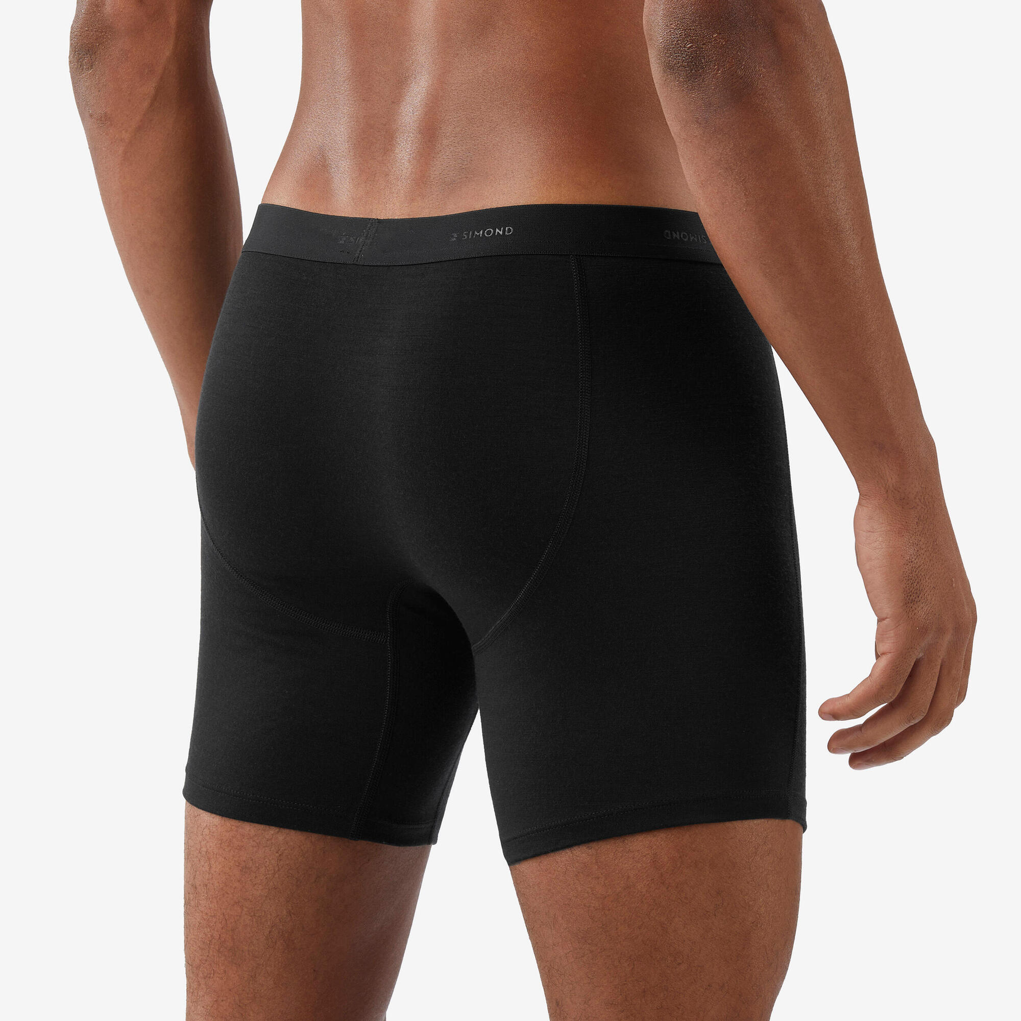 Simond Men's MT500 Merino Wool Boxer Shorts for Hiking & Backpacking - Breathable & Odor-Resistant Underwear for Outdoor Adventures
