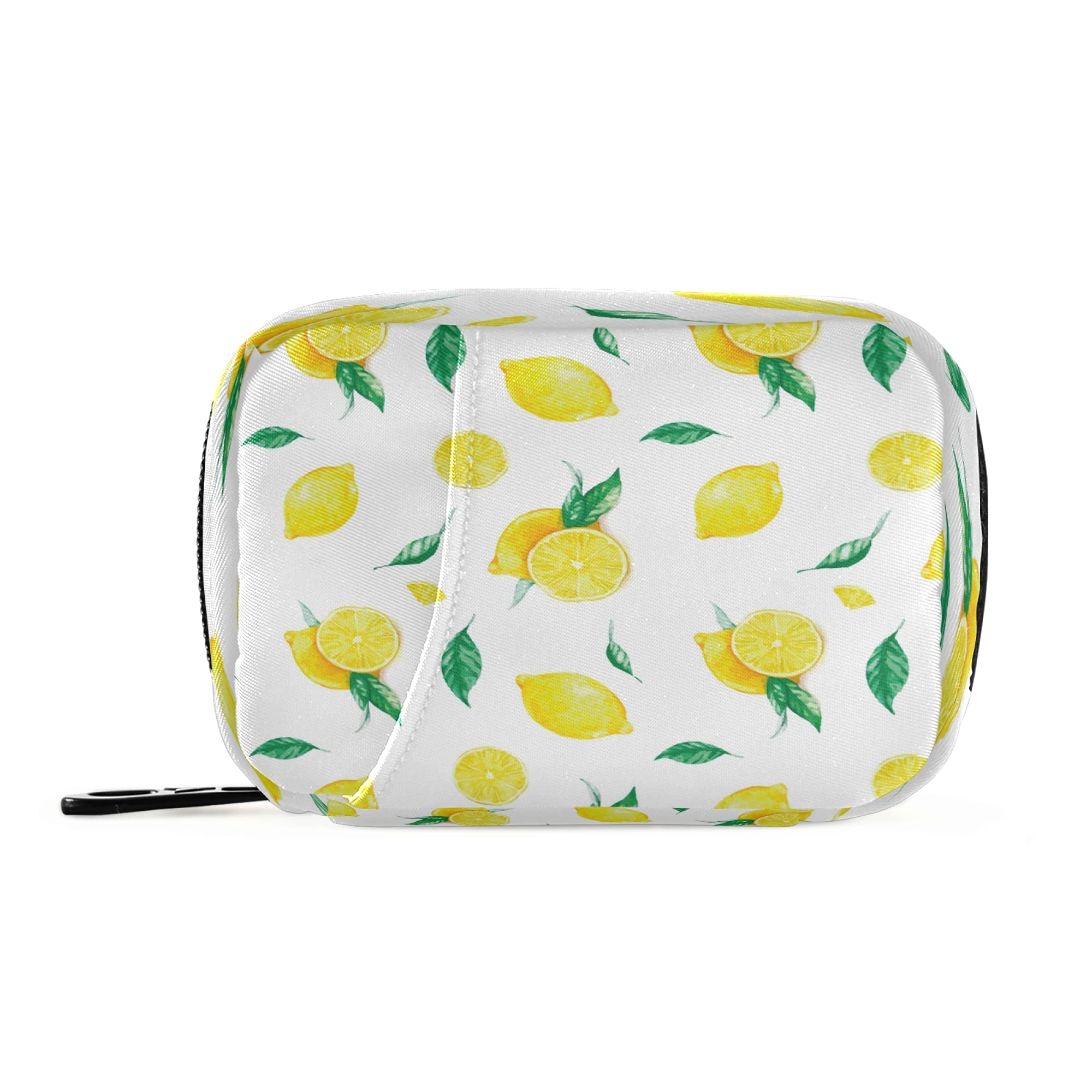 Yellow Lime Tree Vitamin Pill Organizer - 7-Day Medicine Container Case & Supplement Holder for Daily Use | Perfect for Travel, Work, and Home Organization
