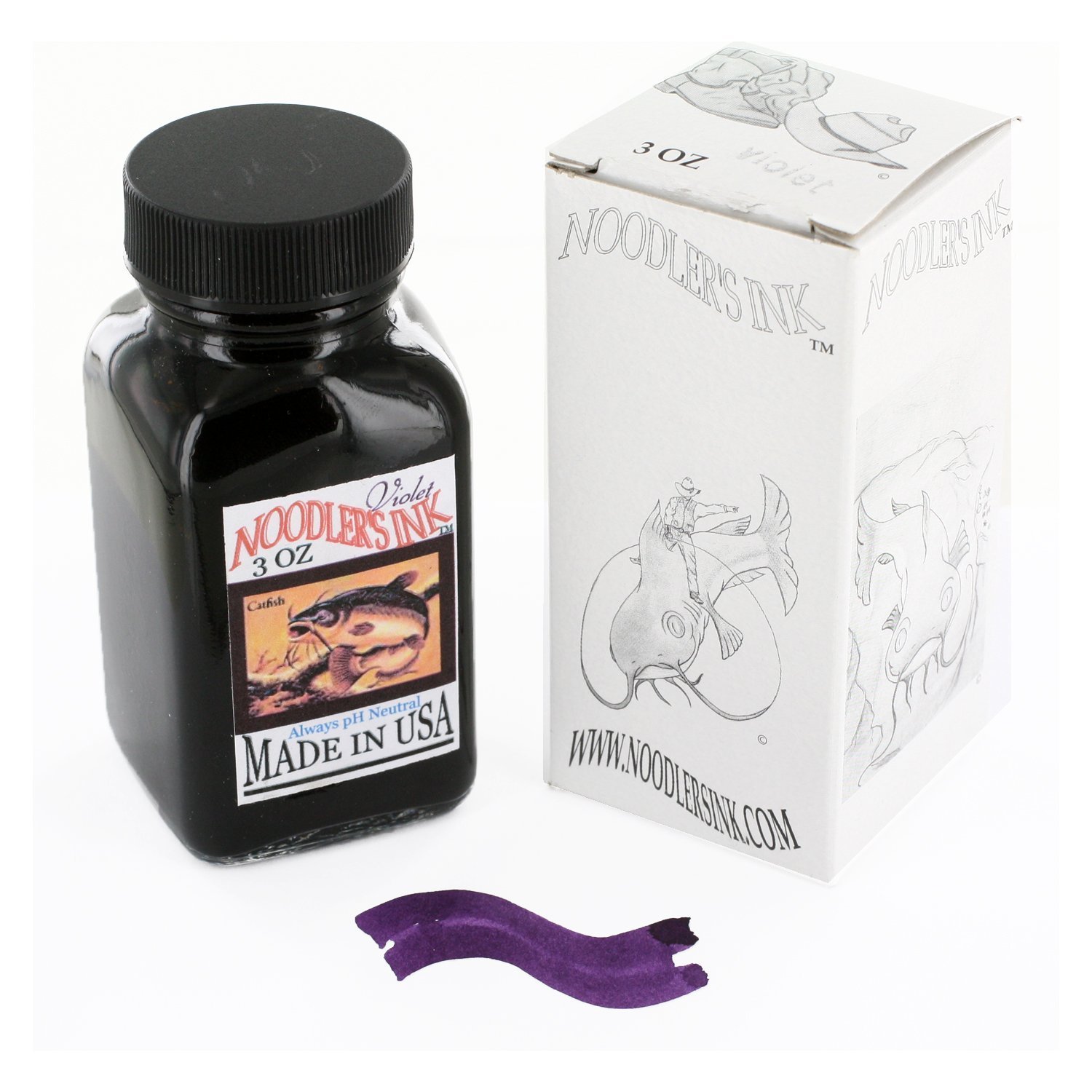 Noodler's Violet Fountain Pen Ink Refill - 3oz Bottle for Calligraphy, Journaling & Artistic Writing