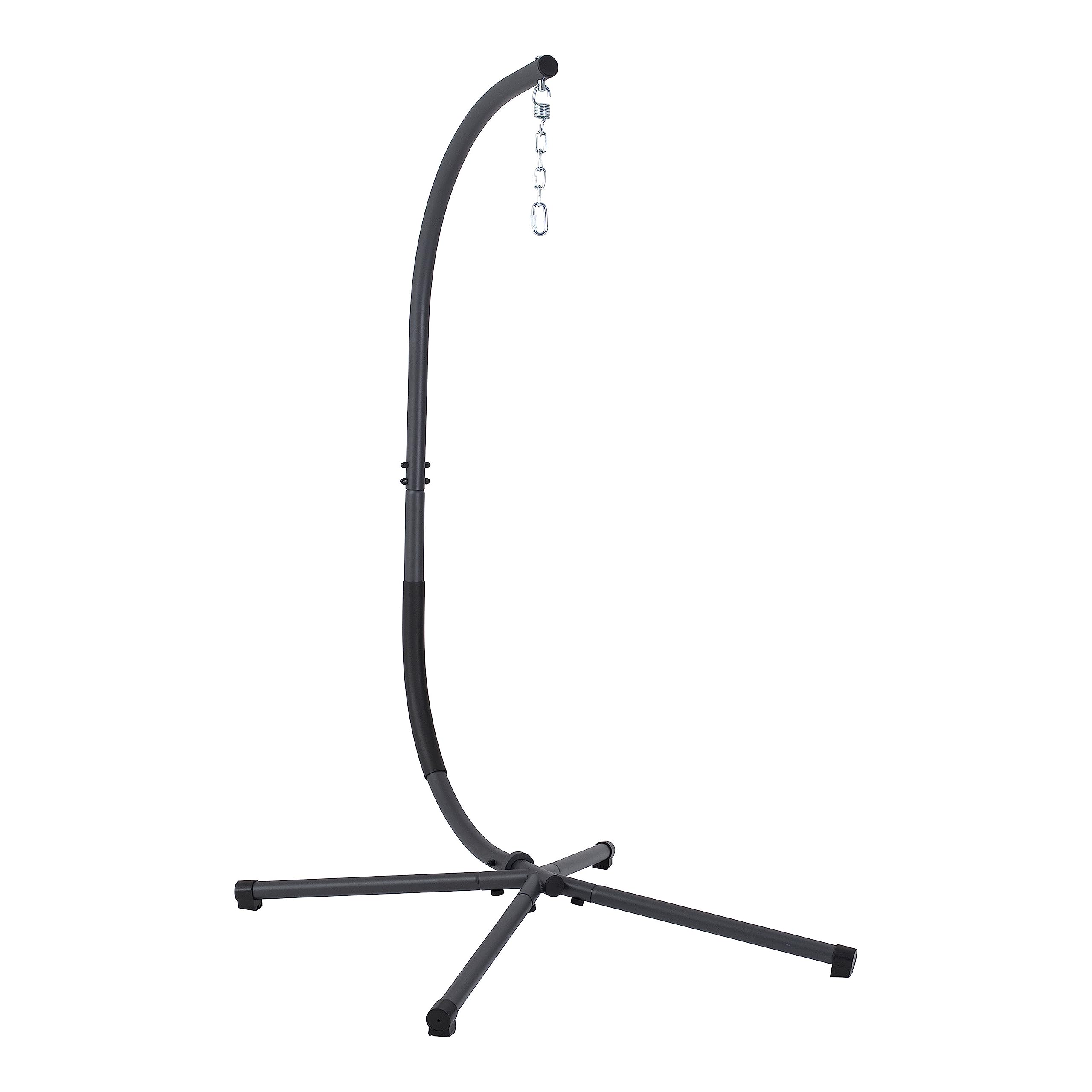 Modern Metal Hanging Swing Stand - C-Shaped Lapwing Design for Indoor/Outdoor Use (Chair Not Included) - Perfect for Patio, Garden, Porch & Backyard Relaxation