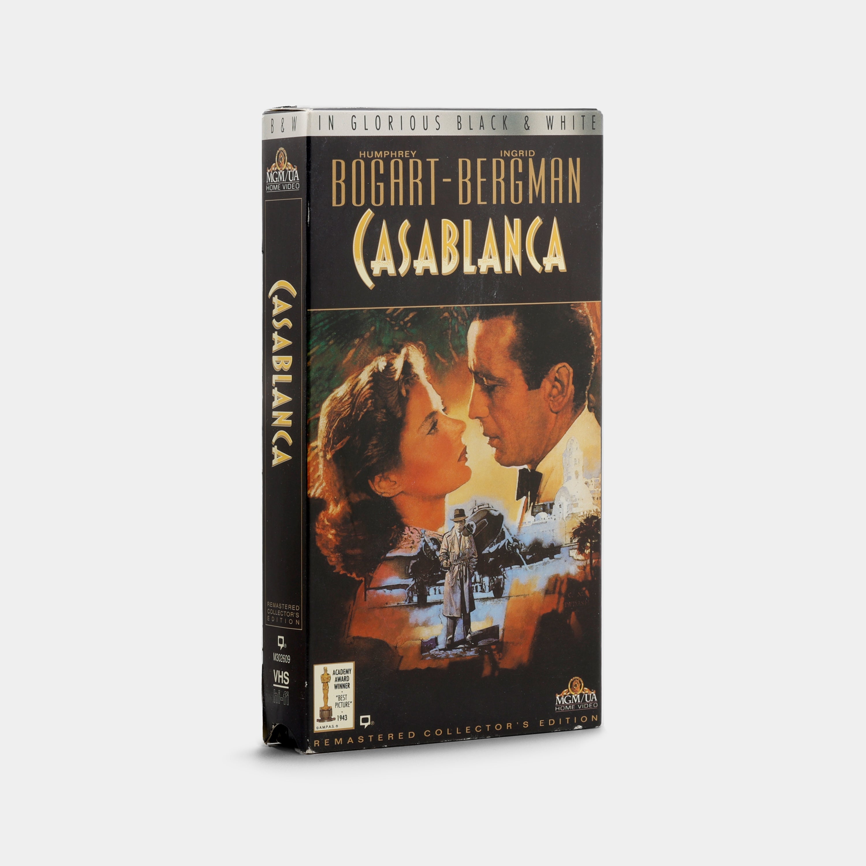 Casablanca Classic Movie VHS Tape - Vintage Collectible Film for Movie Enthusiasts & Nostalgic Home Theater Nights