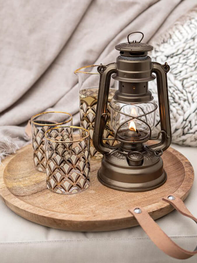 Feuerhand Baby Special 276 Hurricane Lantern - Vintage Outdoor Camping Light for Emergency, Garden, Patio & Power Outages