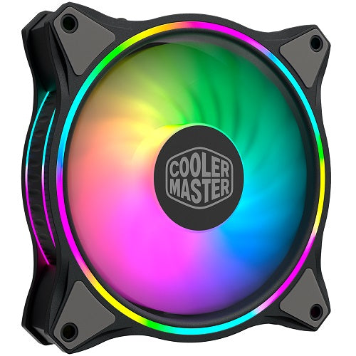 CM Masterfan MF120 Halo 3-in-1 ARGB PC Cooling Fans with Dual Loop Gen 2 RGB Lighting - Black | High Airflow Case Fans for Gaming PC, Workstation & Custom Builds