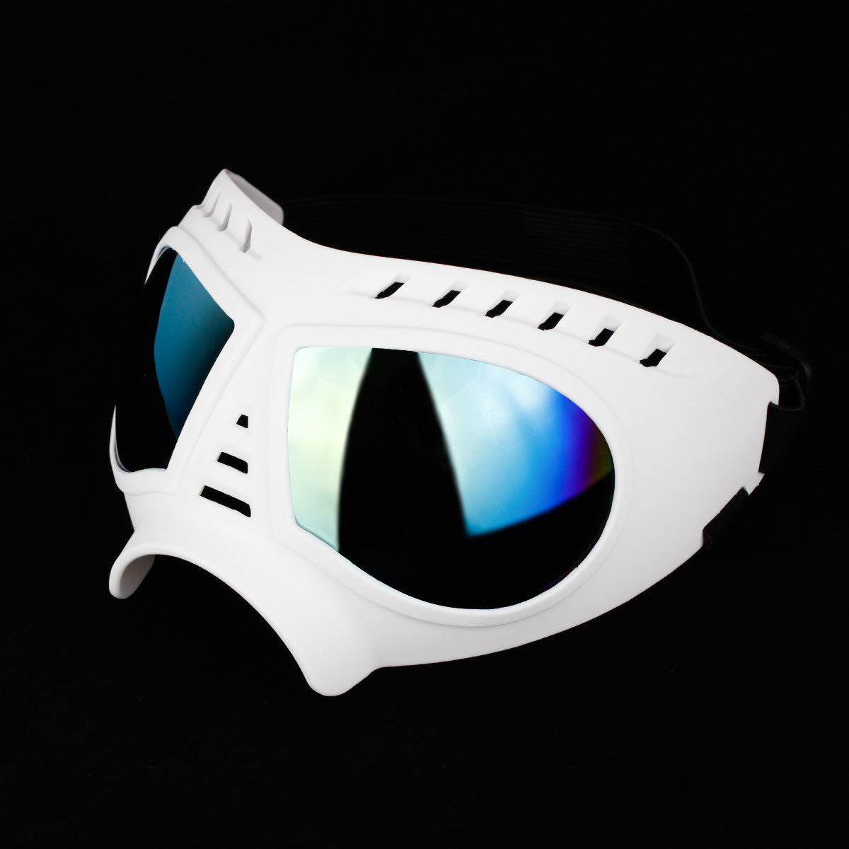 Dog Sunglasses for Small & Large Breeds - UV Protection Windproof Pet Goggles for Outdoor Adventures, Running & Hiking (Blue Lens)