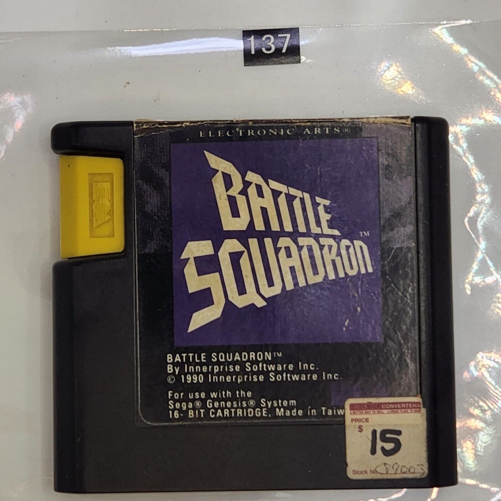 Battle Squadron Sega Mega Drive Game Cartridge - PAL Version | Retro Gaming Collectible for Classic Console Enthusiasts | Perfect for Nostalgic Gaming Nights and Collector's Displays
