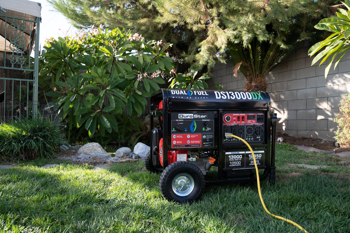 13,000W Dual Fuel Portable Generator with CO Alert - Gas & Propane Powered for Home Backup, Camping & Outdoor Power (EPA & CARB Compliant)