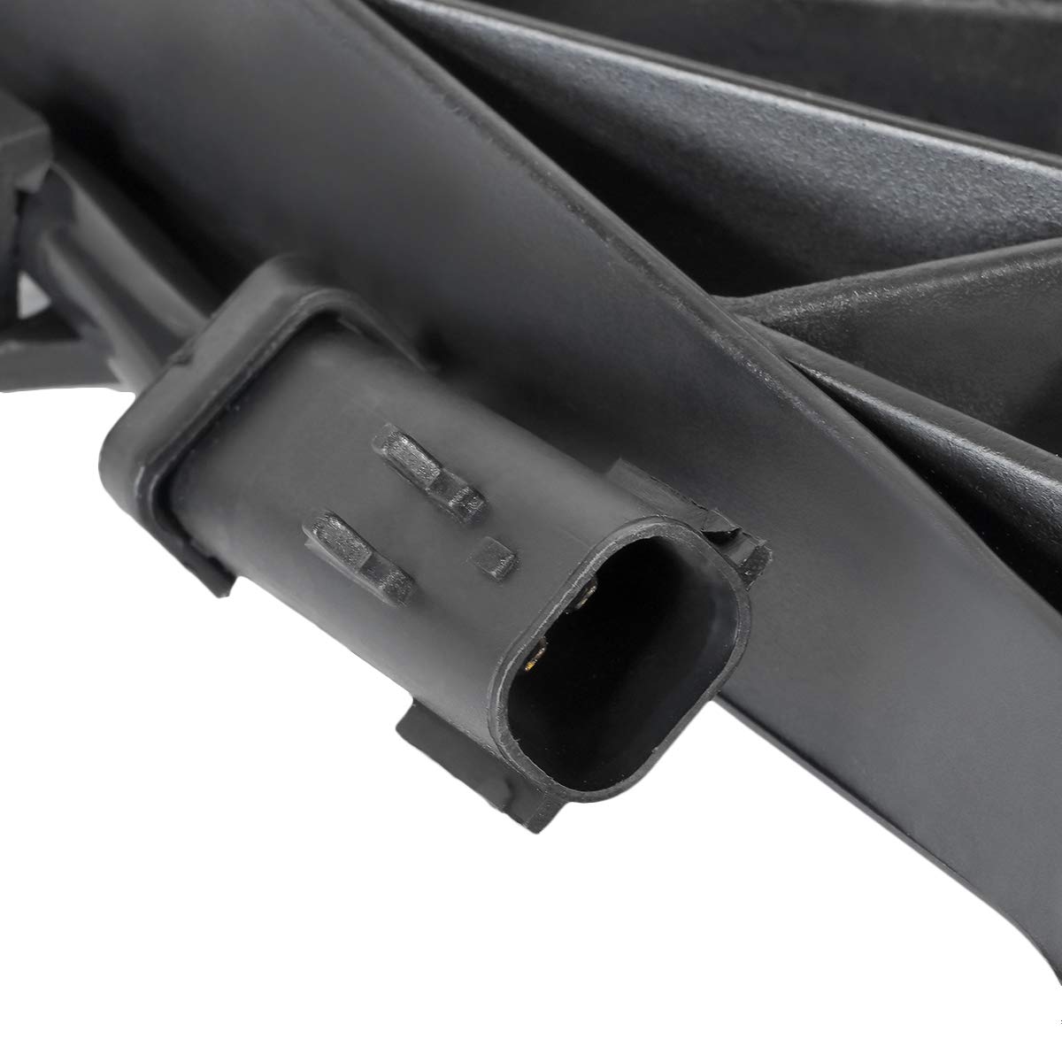 DNA Motoring OEM-RF-0078 CH3115119 Black Factory Style Radiator Cooling Fan Assembly Replacement - Perfect for Car Engine Cooling System Repair & Maintenance