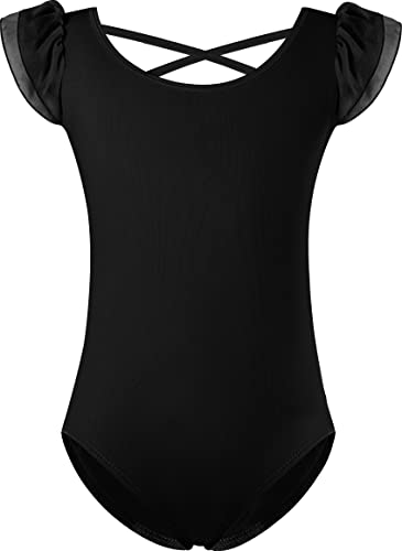 Double Layer Ruffle Sleeve-black