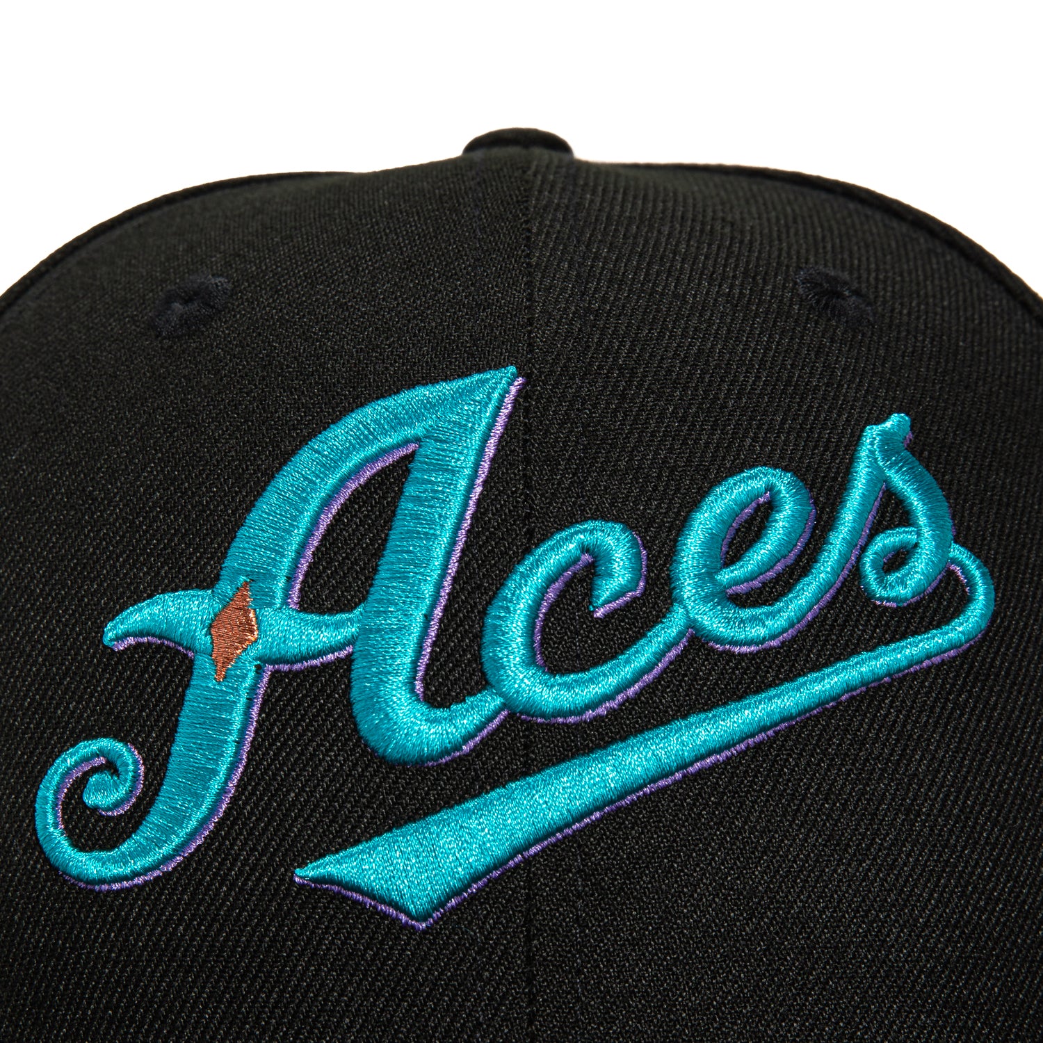 New Era 59Fifty Reno Aces 25th Anniversary Patch Hat - Black, Teal & Purple Adjustable Baseball Cap for Men & Women | Perfect for Baseball Games, Sports Events & Casual Streetwear Fashion