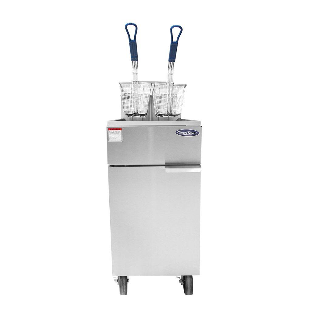 Atosa ATFS 40 40 Lb. Commercial Gas Deep Fryer - 102,000 BTU Heavy Duty Restaurant Equipment for Fast Food & Catering Businesses