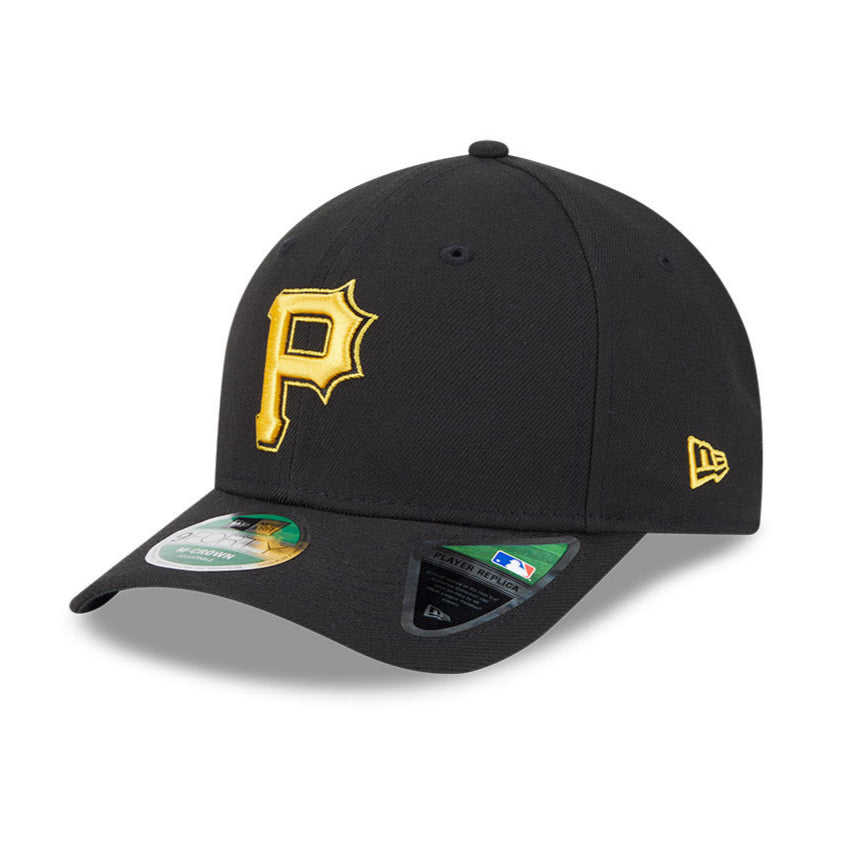 New Era 9Forty M Crown Pittsburgh Pirates Snapback Adjustable Baseball Cap - Black | Official MLB Hat for Men & Women | Perfect for Games, Fan Gear & Streetwear Fashion