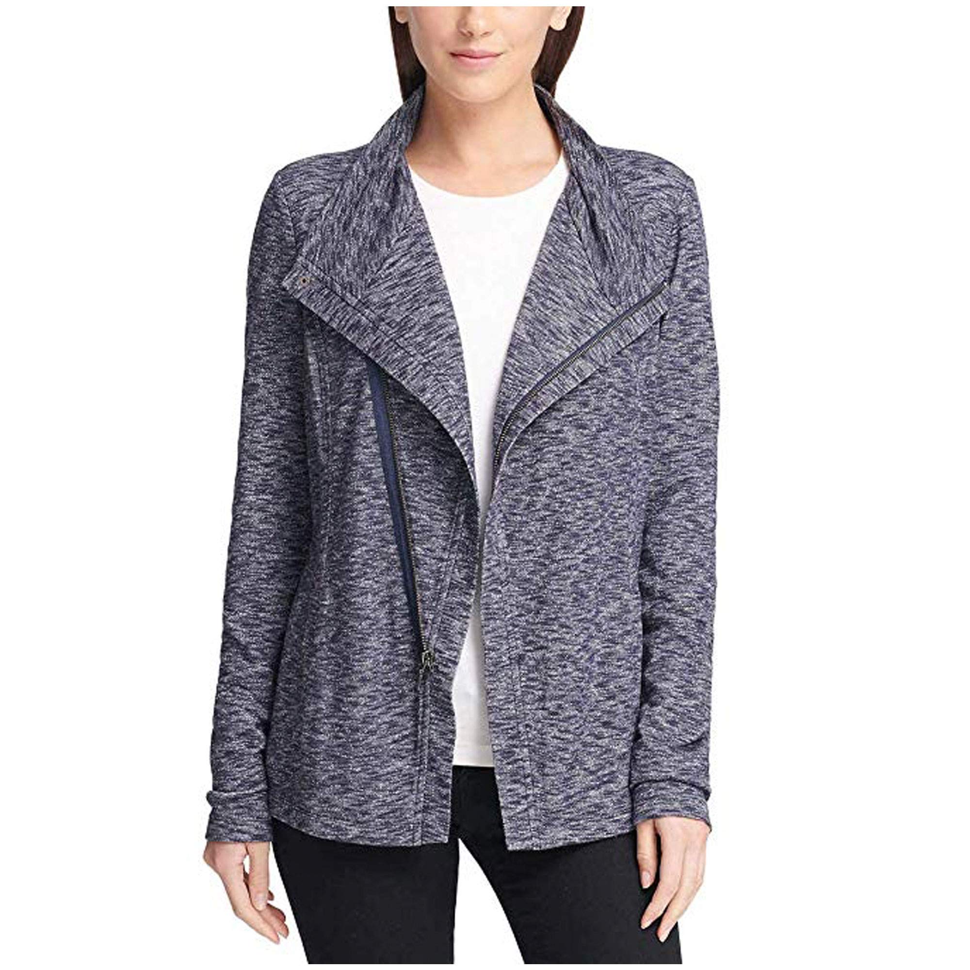 GH Bass Women's Knit Zip-Up Cardigan Sweater - Lightweight & Comfortable for Casual Wear, Office, and Travel