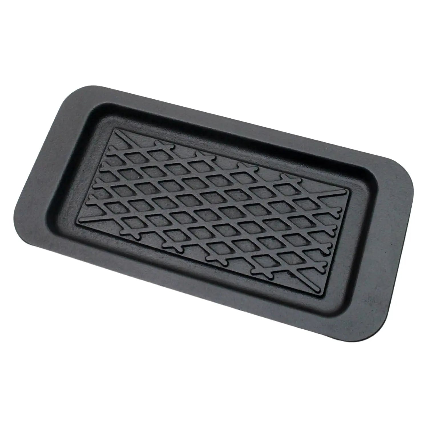 Premium Asahi Chuzo Cast Iron Sizzler Platter - Rectangular Grill Plate for Steak, Fajitas & Sizzling Dishes - Perfect for Restaurants, BBQs & Home Cooking
