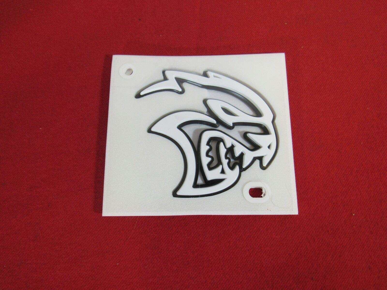 Mopar 68499080AA Hellcat Name Plate - Genuine OEM Replacement for Dodge Challenger & Charger - Perfect for Customization & Car Enthusiasts
