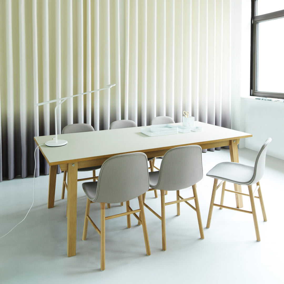 Modern Form Chair with Sturdy Wooden Legs - Perfect for Dining Room, Office, or Living Room Decor