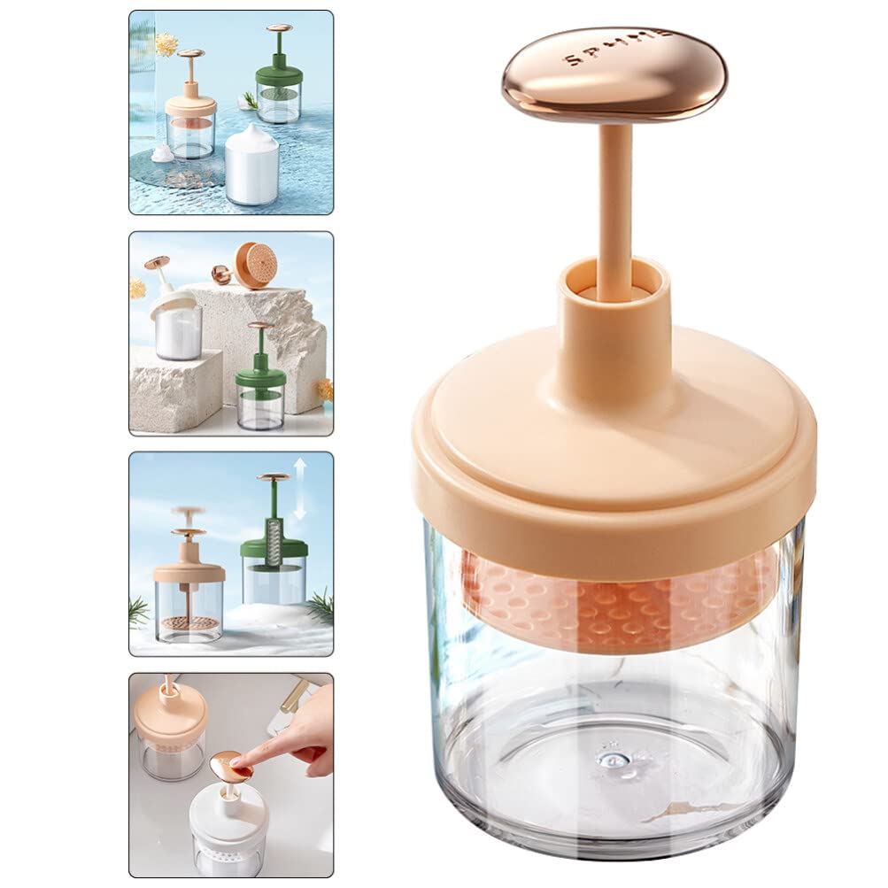 Cabilock Bubble Maker for Skincare - Facial Foam Maker, Marshmallow Foam Maker, Rich Cream Foamer & Travel Frother | Korean Beauty Tool for Face Wash & Cleansing | Perfect for Home Spa, Travel & Daily Skincare Routine