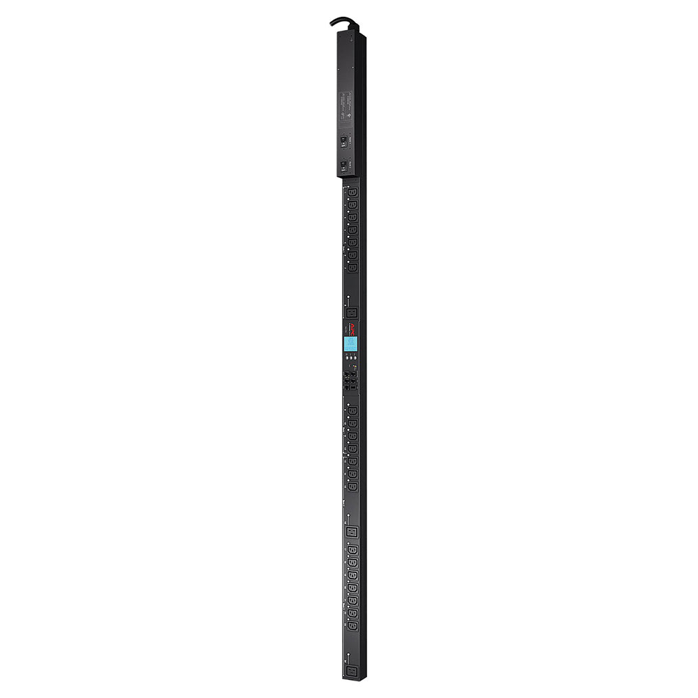 APC AP8641 Rack PDU 2G Metered 24 Outlet Zero U Vertical Mount 30A 200/208V (21x C13 & 3x C19) - Reliable Power Distribution for Data Centers, Server Rooms, and IT Racks