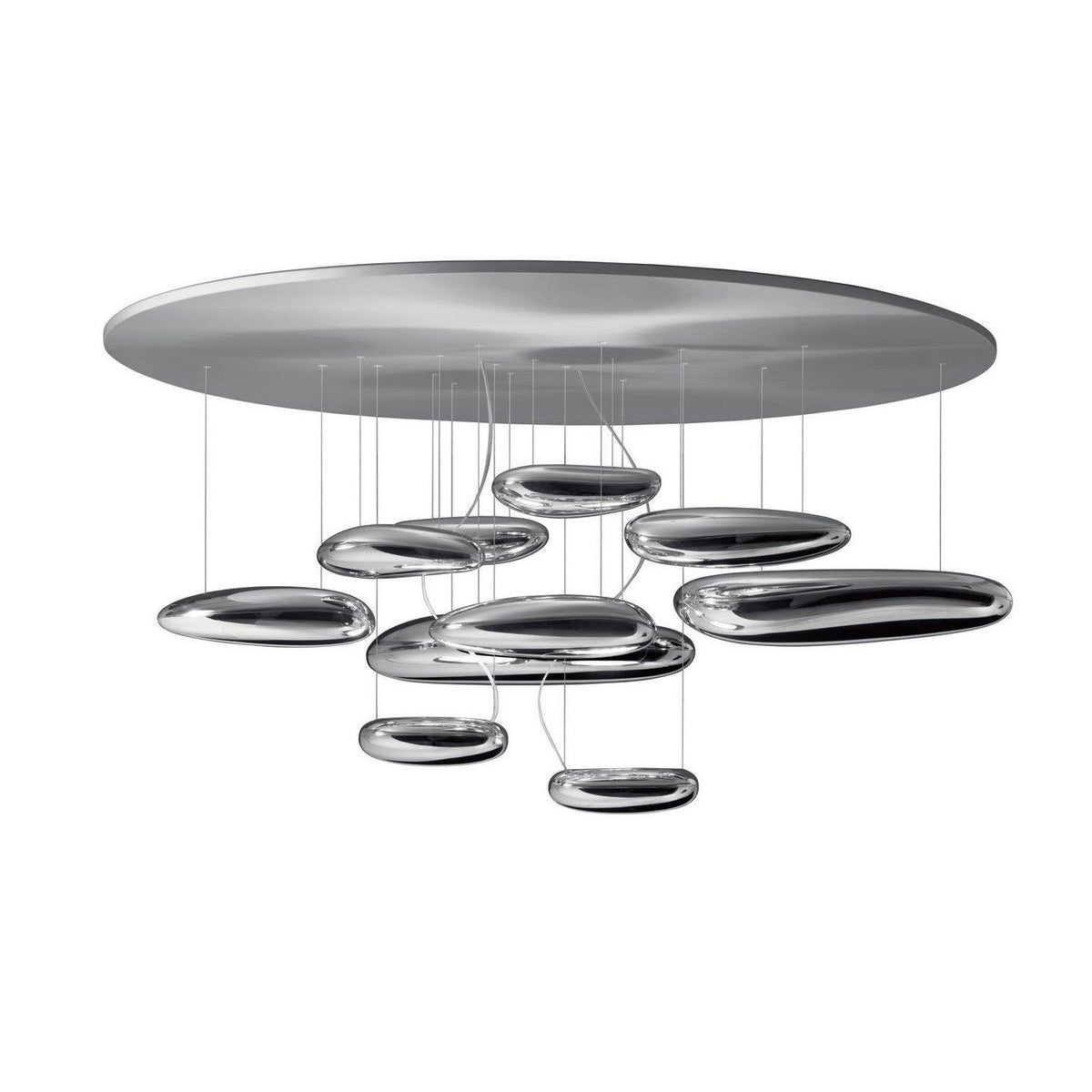 Stylish Mercury Ceiling Light Fixture - Modern LED Chandelier for Living Room, Bedroom & Dining Room - Energy Efficient Home Decor Lighting Solution