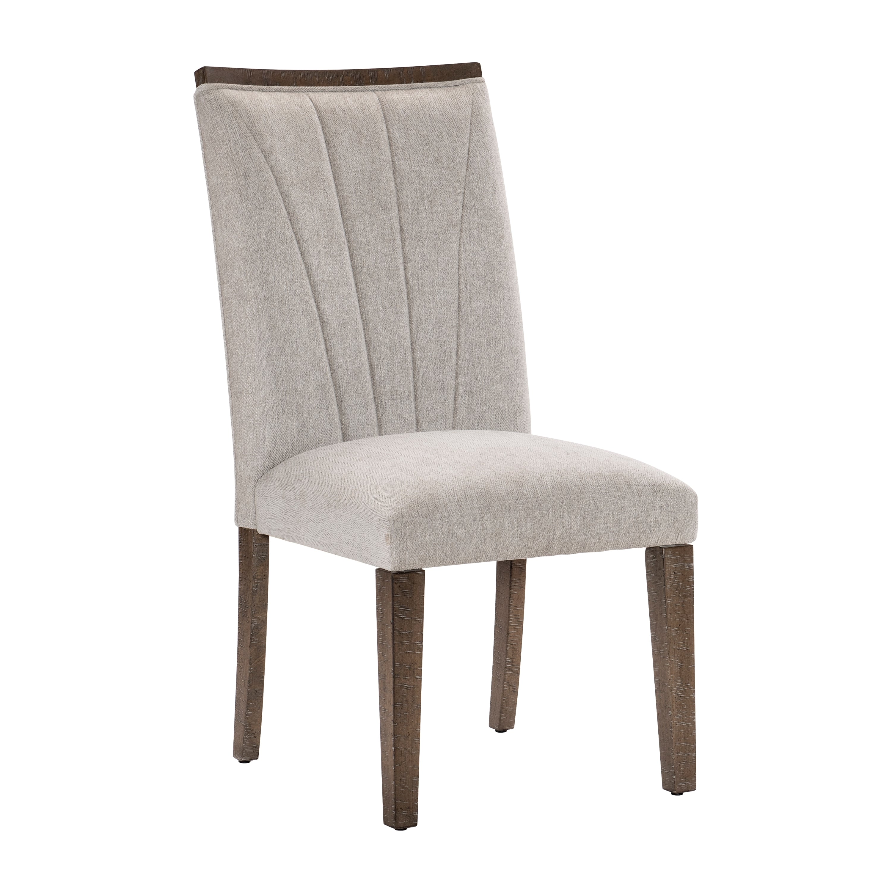Modern Dining Chairs Set of 2 - Brown Wooden Side Chairs with Contemporary Design for Kitchen, Dining Room & Breakfast Nook - Sturdy Wooden Furniture for Home Decor