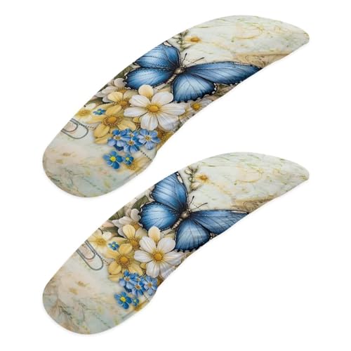 Brown and Blue - Butterfly Flower