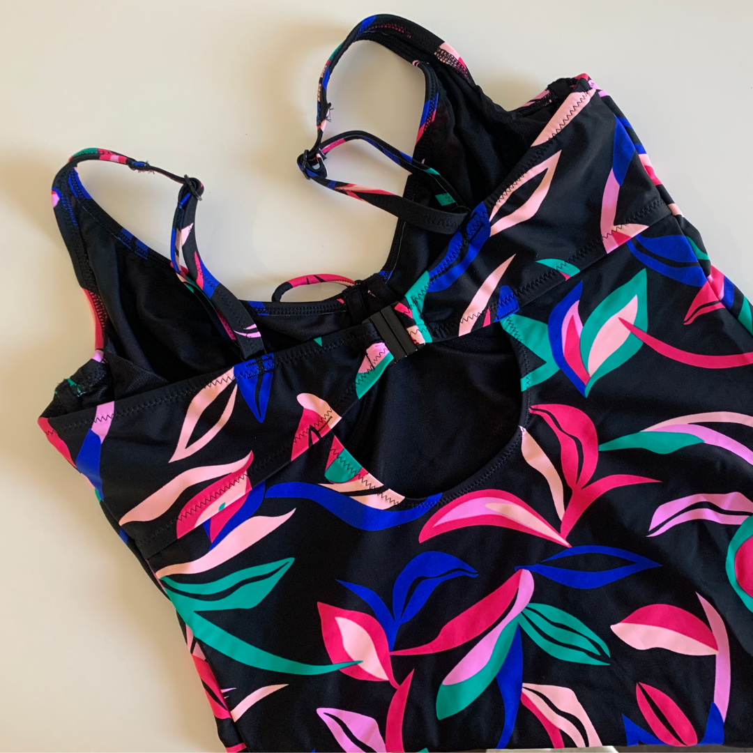 Palermo Tankini Swim Top for Women - High Neck Bikini Top with Adjustable Straps & Built-in Bra - Perfect for Swimming, Beach Vacations & Summer Activities
