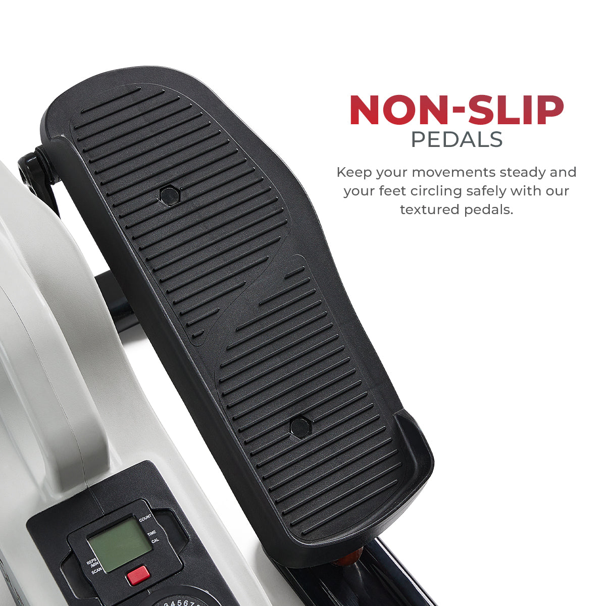Magnetic Under Desk Elliptical Machine - Portable Mini Exercise Bike for Home & Office Workout - Perfect for Sitting Work, Watching TV, or Rehab Therapy