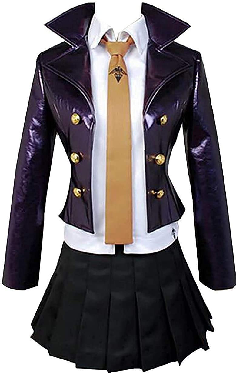 Kirigiri Kyouko Purple High School Uniform Cosplay Costume - Anime Danganronpa Outfit for Halloween, Conventions & Roleplay