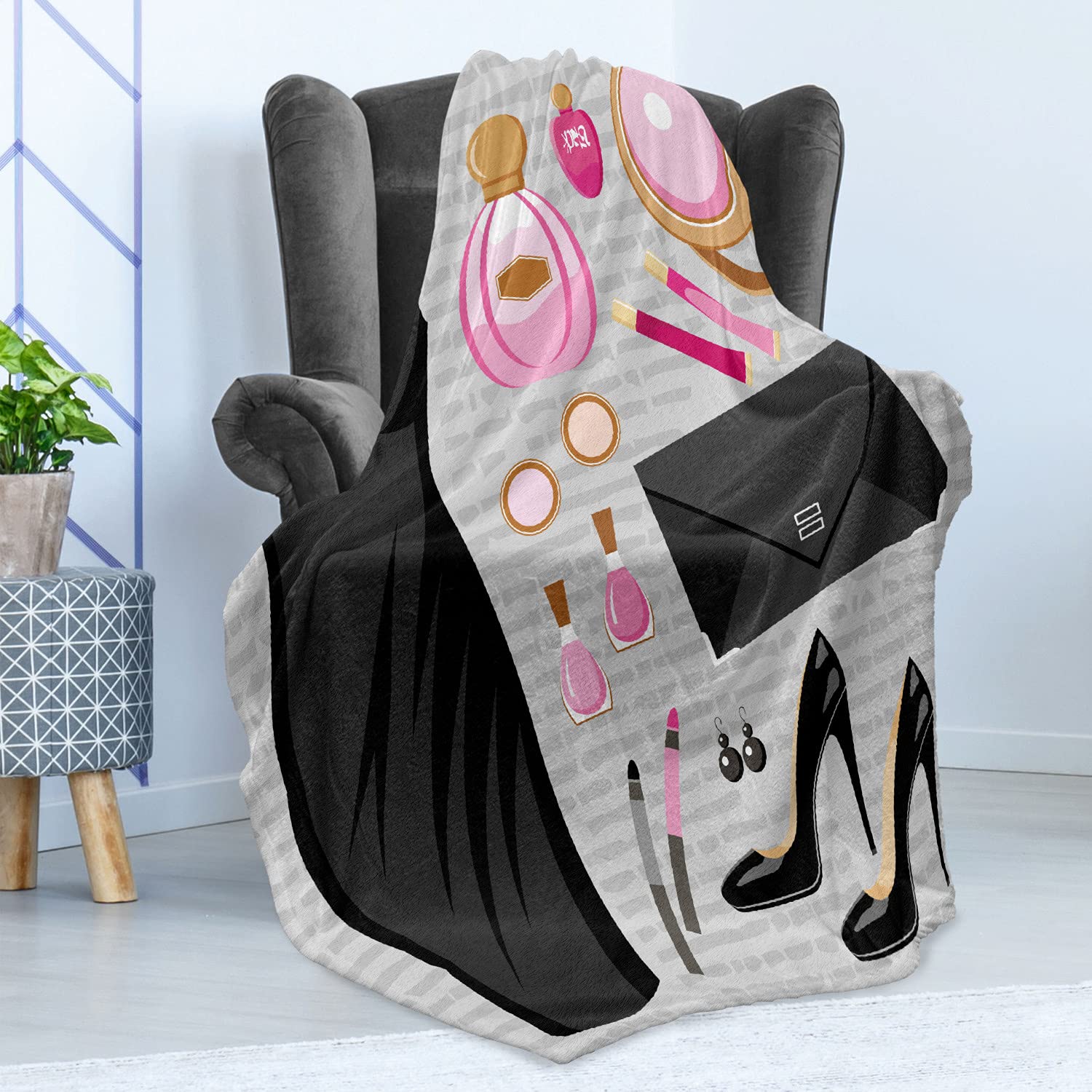 Ambesonne Flannel Fleece Throw Blanket 60