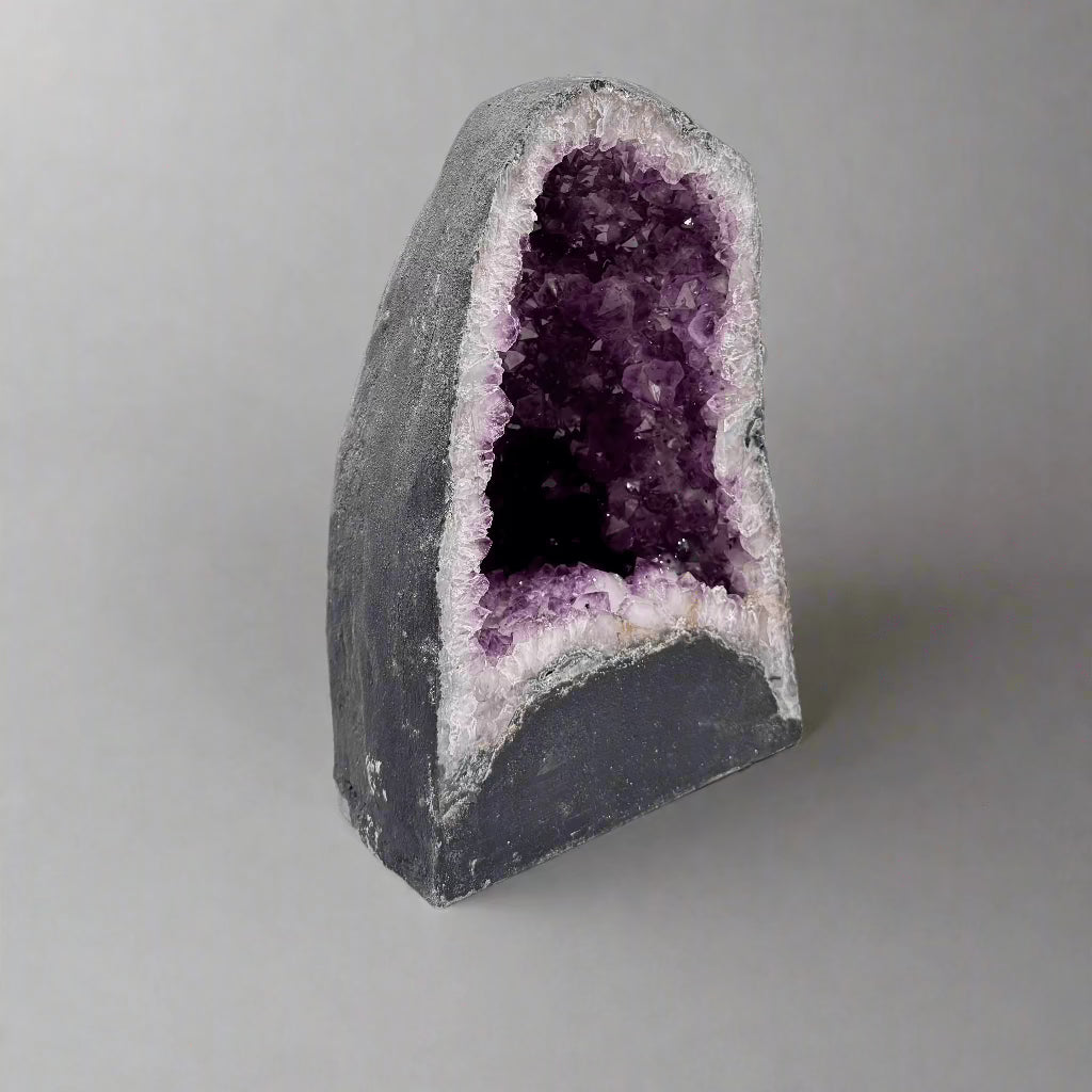 Natural Amethyst Geode Cathedral from Brazil - 12 to 29 lbs - Large Healing Crystal for Home Decor, Meditation & Spiritual Gifts