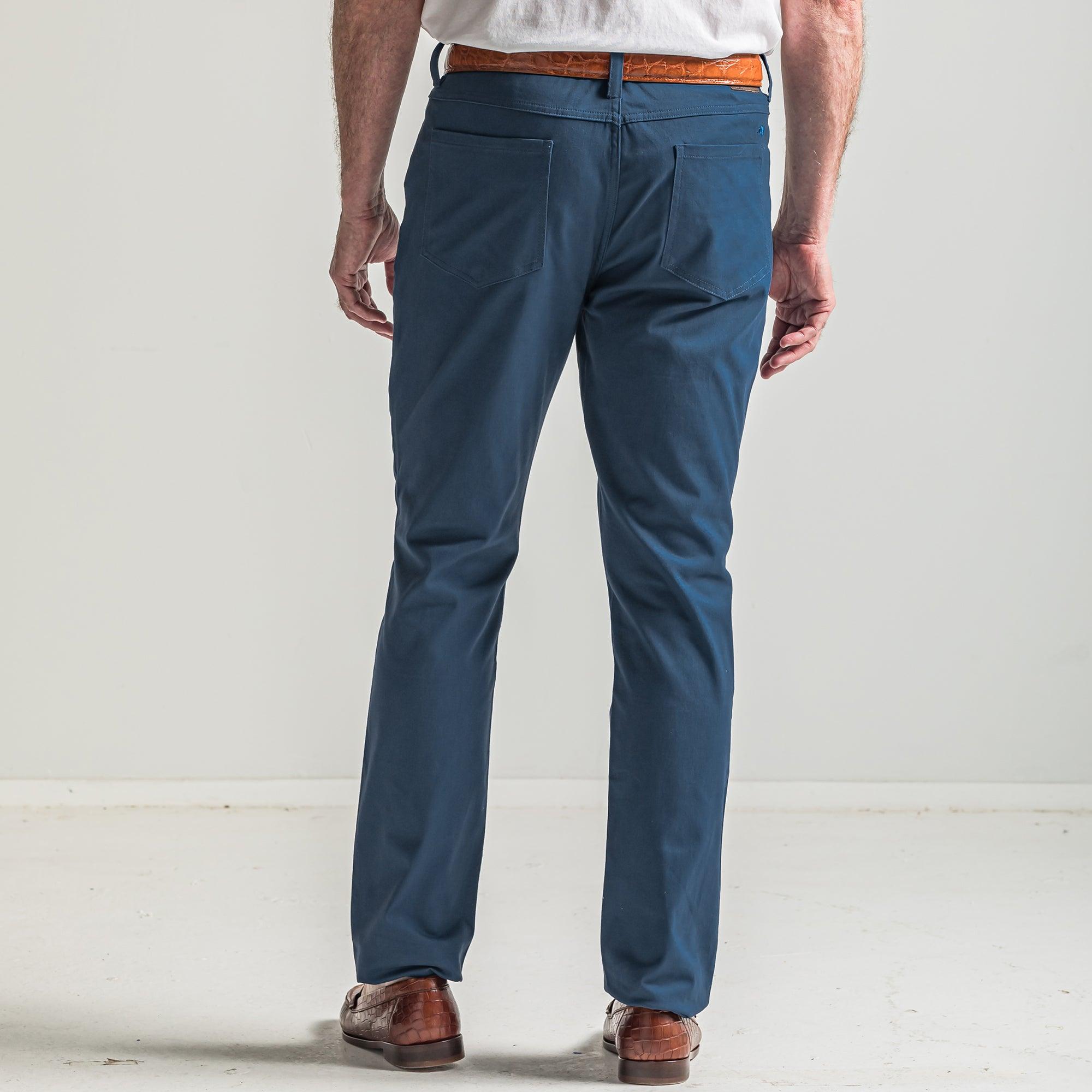 Flex Five Pocket Stretch Pants for Women - Dark Denim Jeans | Comfortable & Stylish for Work, Travel & Everyday Wear
