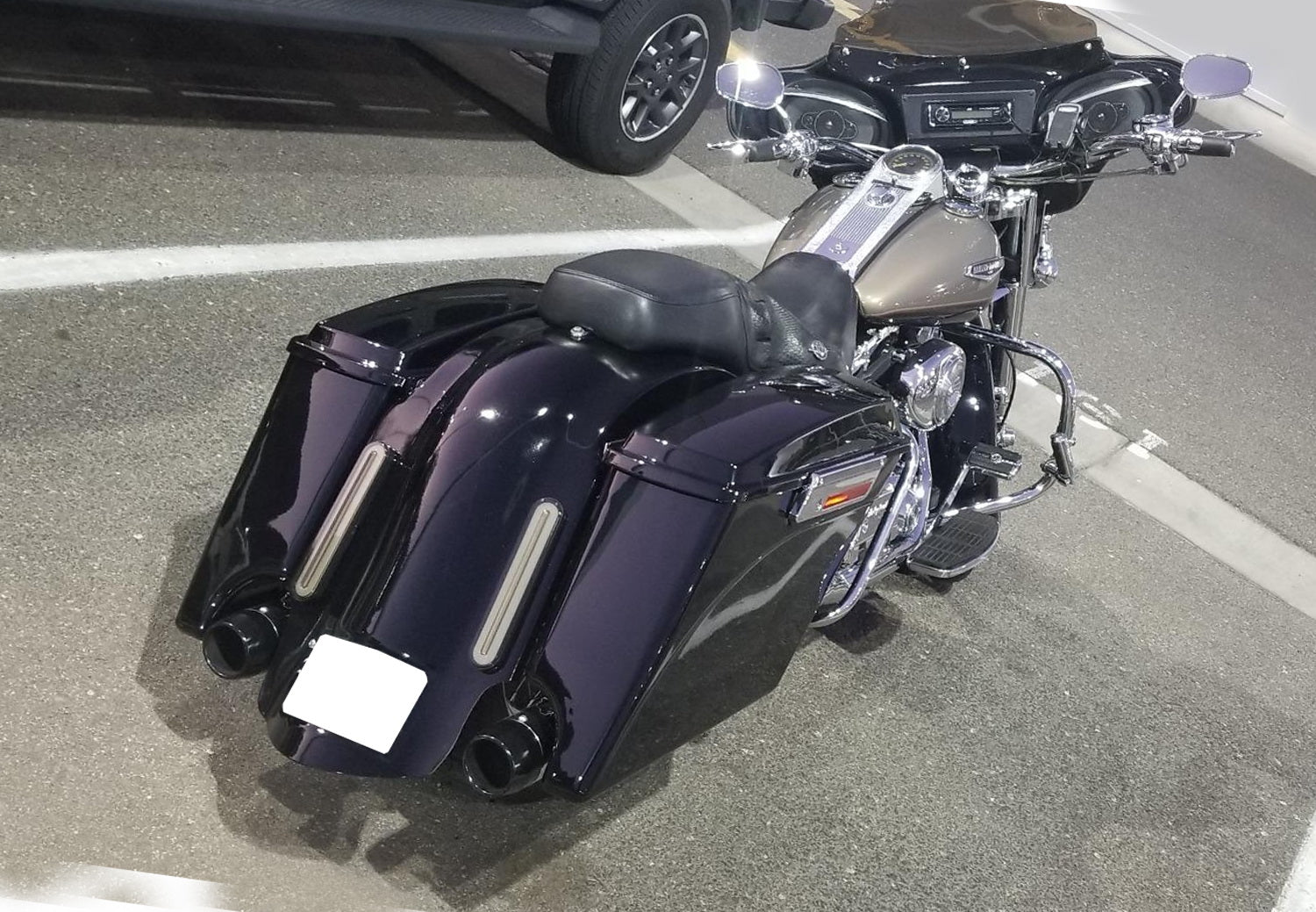 Harley Davidson Dual Rear Fender LED Rod Light Kit - Vertical Mount Bagger Lights for Motorcycle Safety & Style | Perfect for Night Riding & Custom Bike Builds