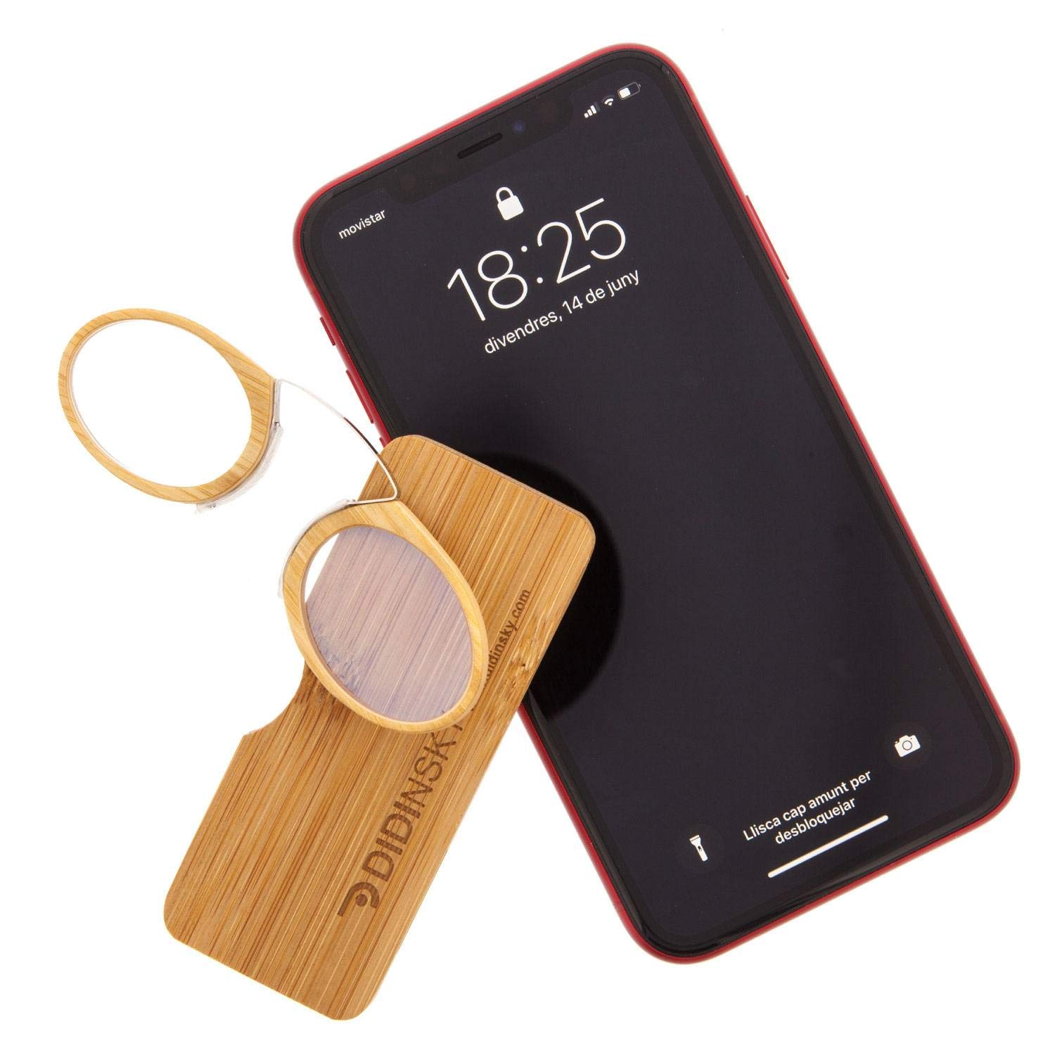 Stylish Wooden Armless Magnifying Reading Glasses for Men & Women - Perfect for Reading, Crafts & Close-Up Work