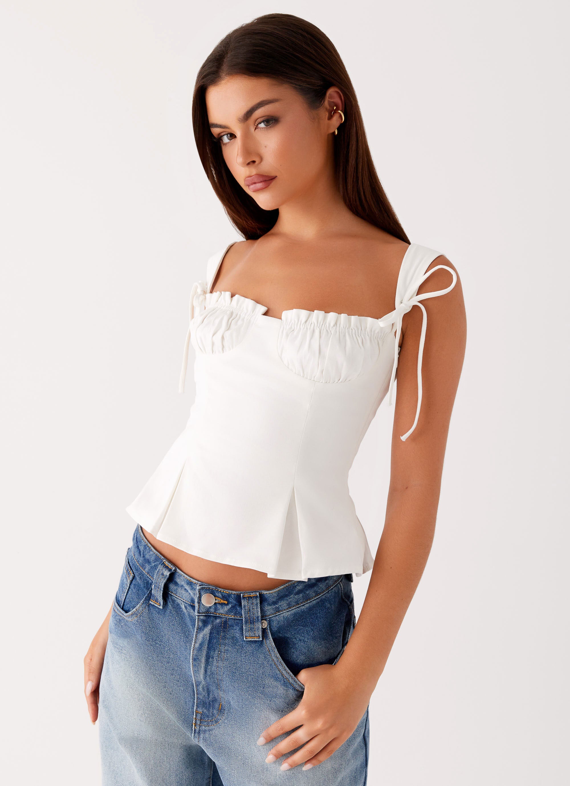 Daydreams Women's White Top - Casual & Comfortable Blouse for Everyday Wear | Perfect for Office, Outings & Date Nights