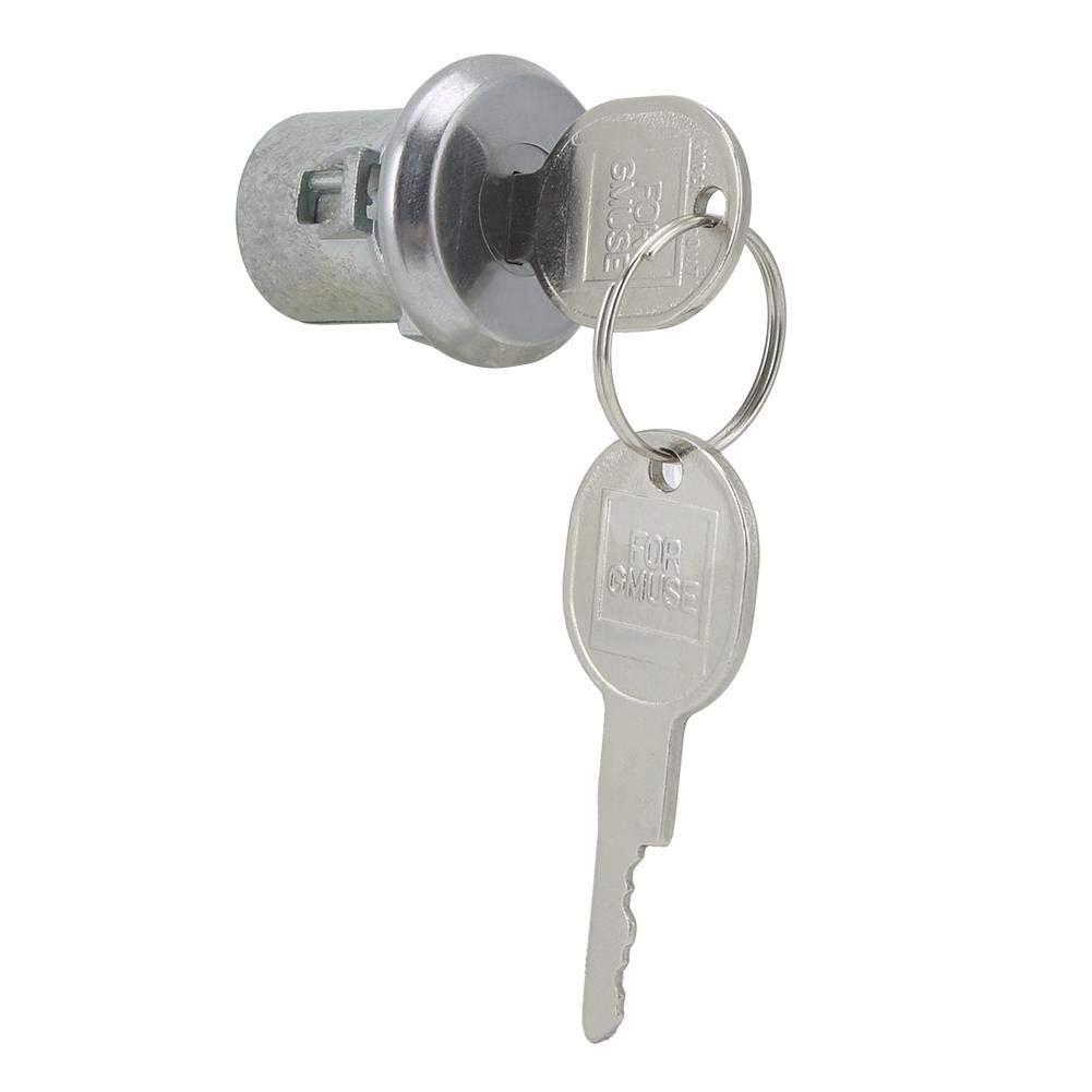 Qiilu 77-in-1 Car Door Lock Cylinder Kit with Keys - Universal Push Button Switch, Hinge Lever Actuator, Silver Manual Locking System for Vehicle Security - Perfect for Auto Repair, Lock Replacement & DIY Car Maintenance