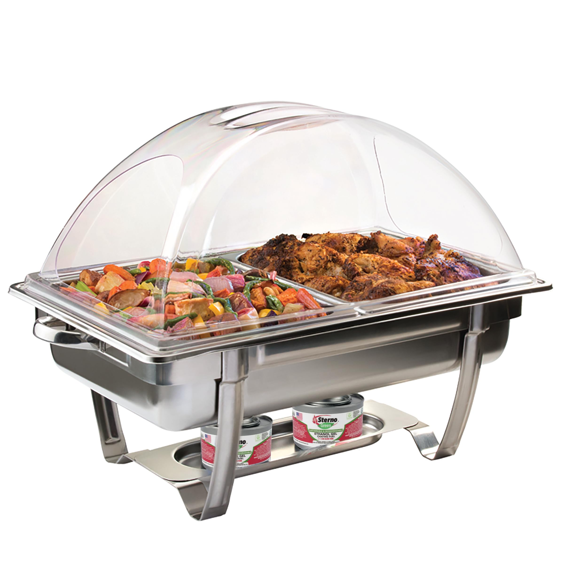 Heat-Resistant ClearDome Chafing Dish Lid - 3 Pack for Food Warming & Buffets