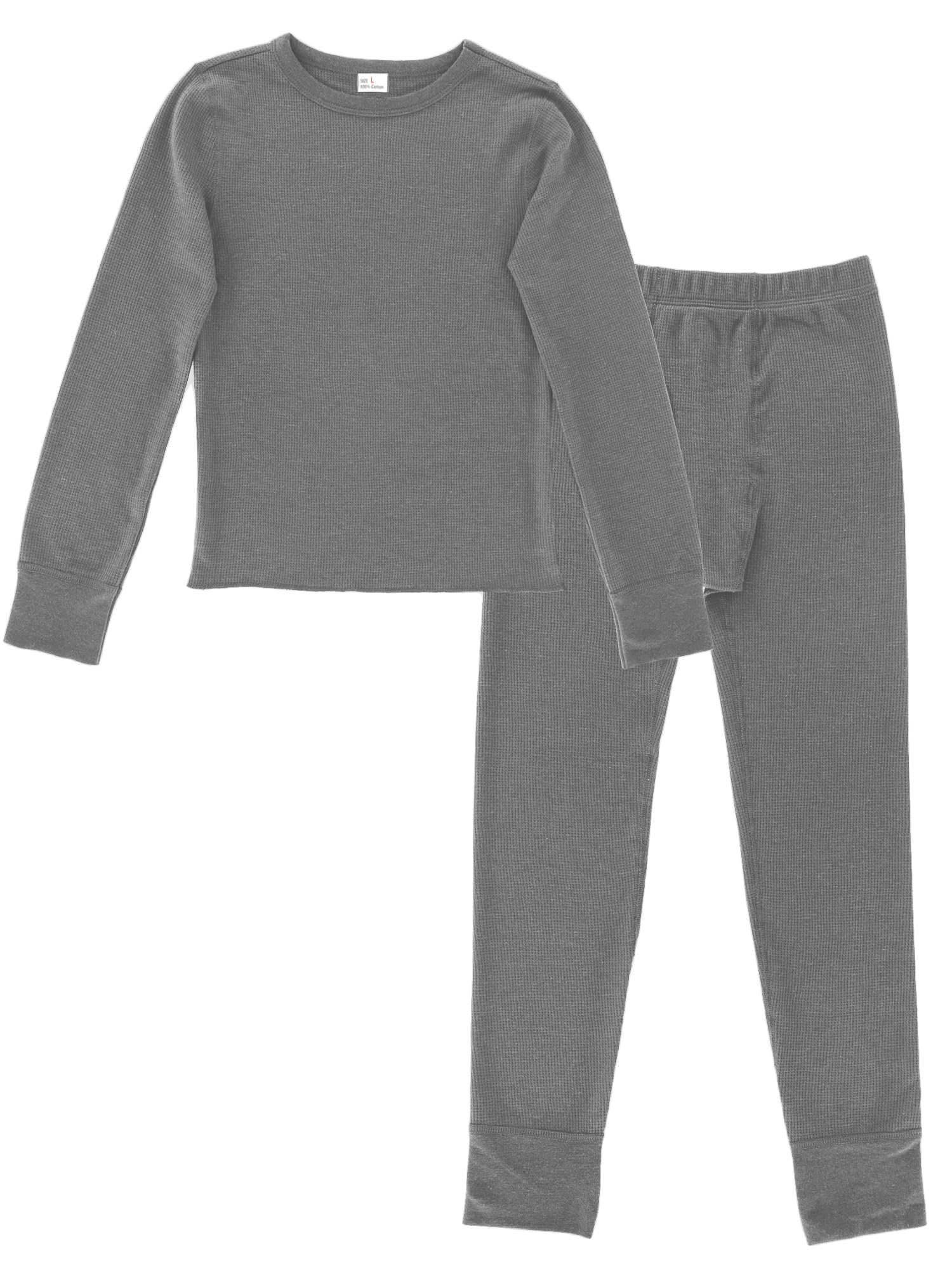 Glory Max Men's 100% Cotton Thermal Underwear Set - Waffle Knit Long Johns Top & Bottom for Winter Warmth | Ideal for Cold Weather, Outdoor Activities & Layering
