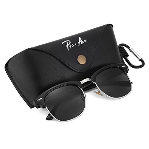 D4 Black/Silver Rimmed With Leather Case