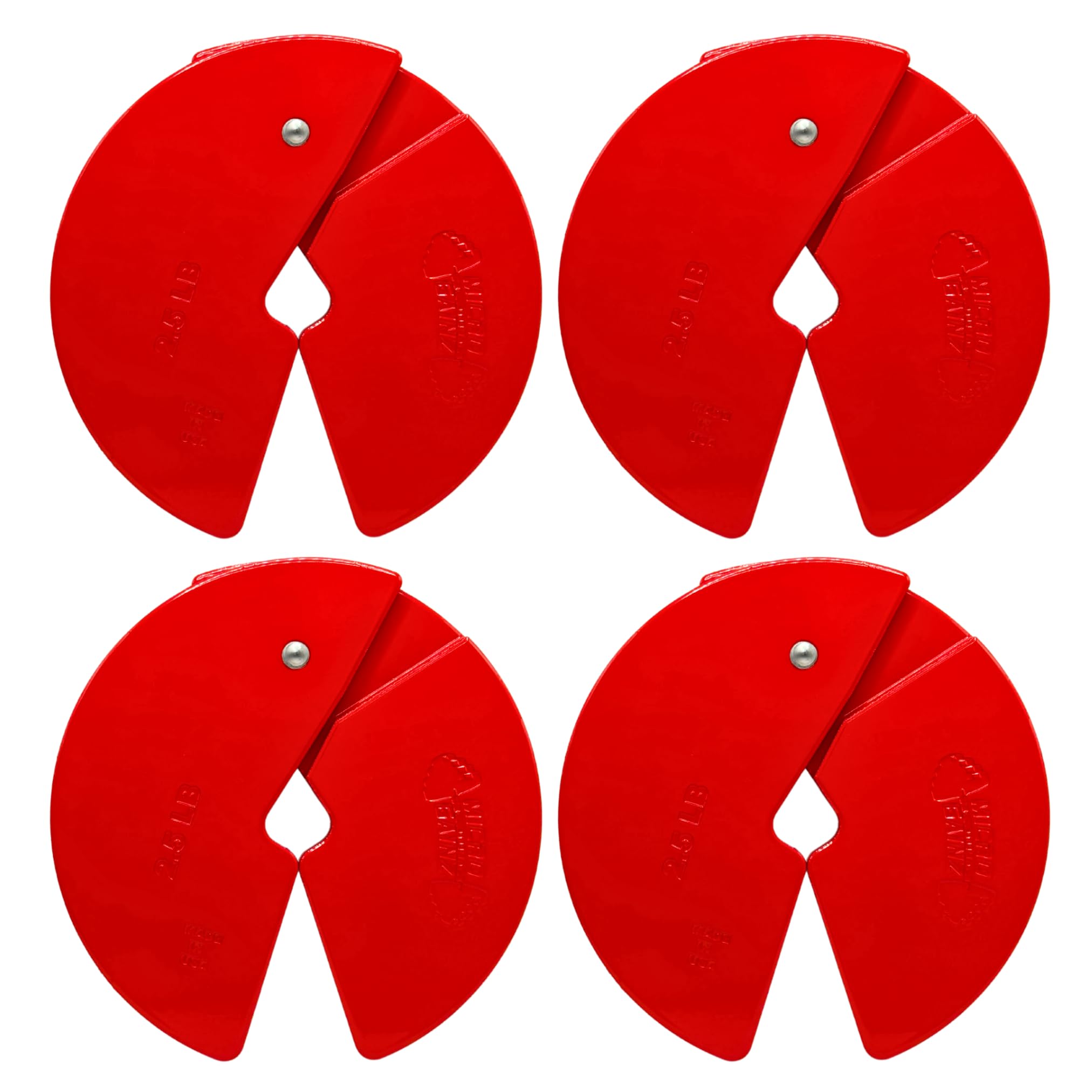 Micro Gainz 2.5 lb Fractional Weight Plates Set of 4 - Adjustable Dumbbell Weights for Strength Training & Micro Loading - USA Made Gym Equipment for Home Workouts & Progressive Overload