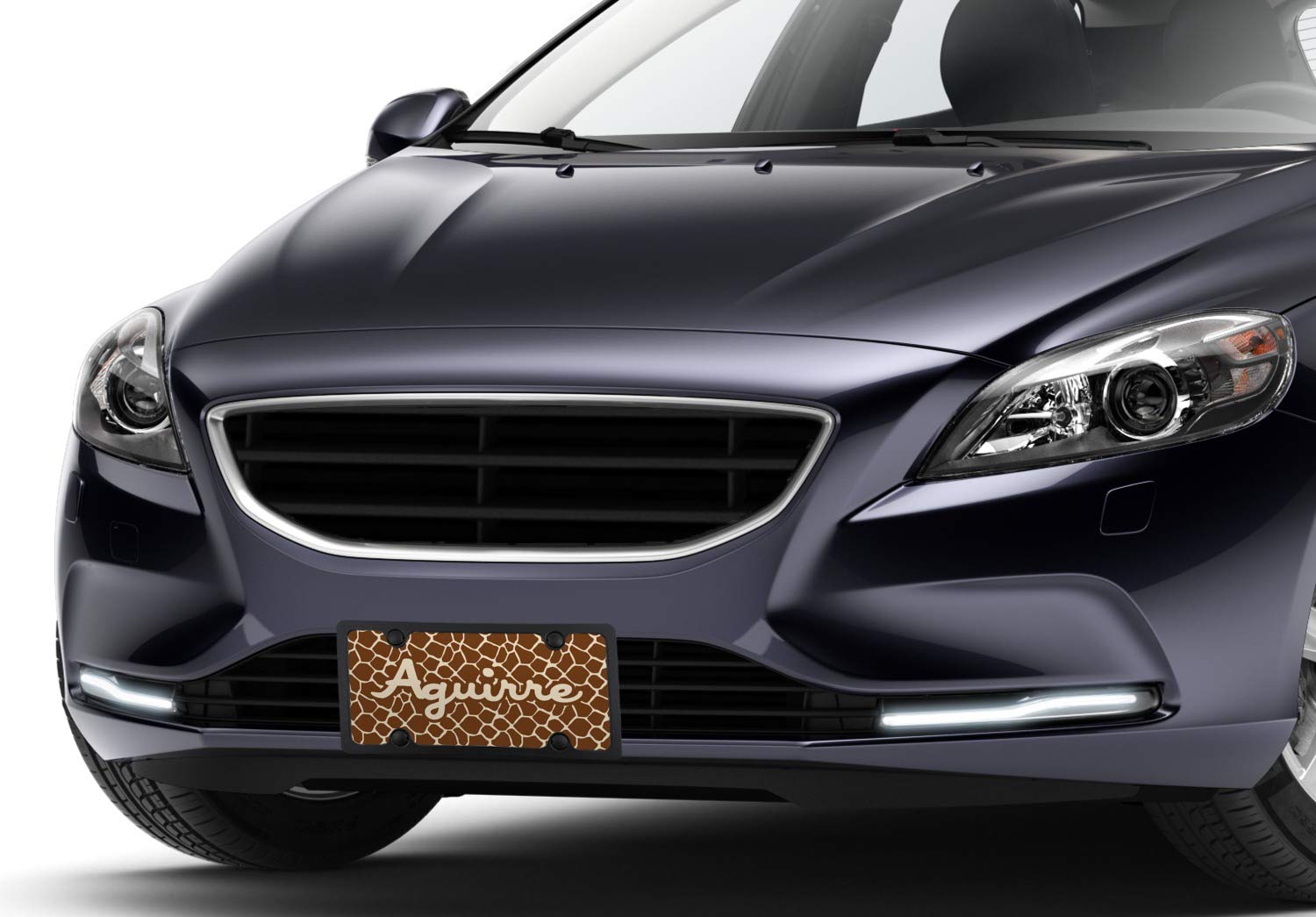 Personalized Giraffe Print Front License Plate - Custom Car Accessory for Unique Style | Perfect for Jeep, Truck & SUV Owners Who Love Wildlife Themes