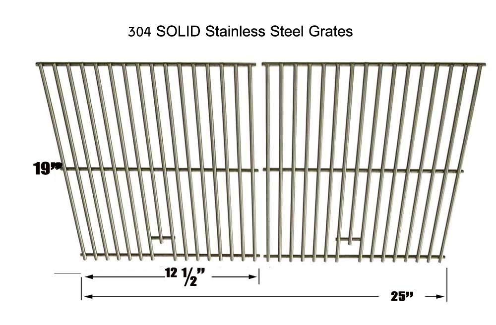 Brinkmann 810-8401-S Grill Replacement Parts Kit - 4 Stainless Steel Heat Plates, 4 Burners & Cooking Grates | Compatible with Brinkmann Grills | Perfect for Outdoor BBQ, Backyard Cooking & Patio Parties