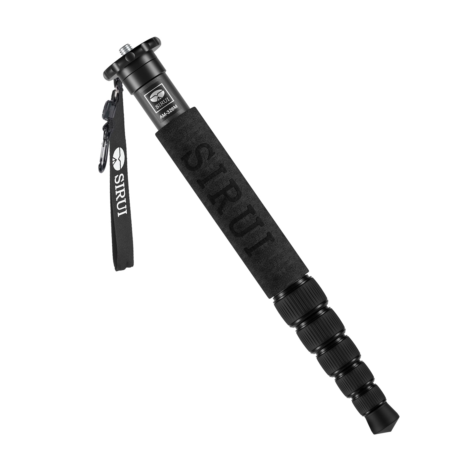 SIRUI AM-326M 6-Section Carbon Fiber Camera Monopod - Lightweight, Portable & Compact Travel Tripod for DSLR, Mirrorless Cameras - Perfect for Travel, Hiking, Photography & Vlogging