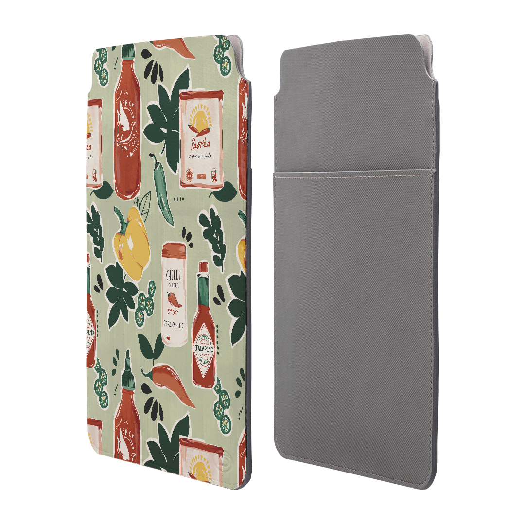 Premium Chilli Pepper Print Laptop & iPad Sleeve - Protective Case for MacBook, iPad Pro, Air - Perfect for Work, Travel & School