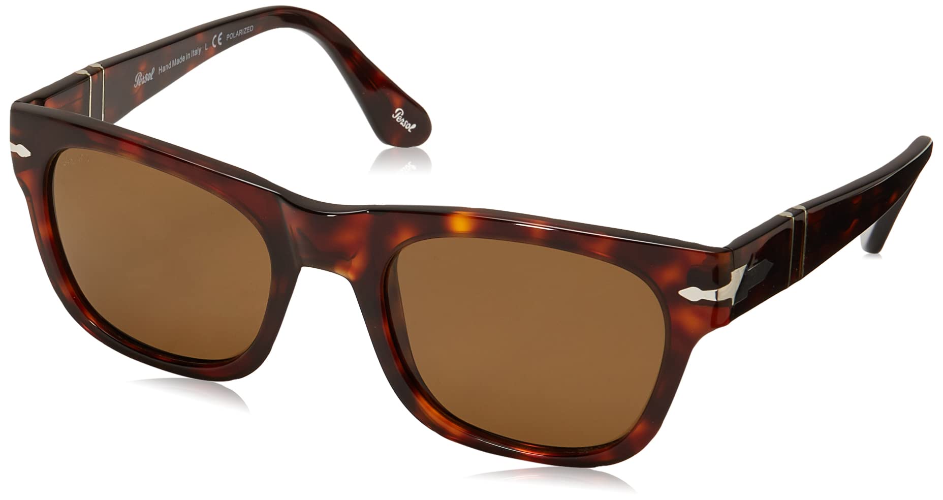 Persol PO3269S Square Sunglasses for Men & Women - Classic UV Protection Shades for Driving, Travel & Outdoor Activities