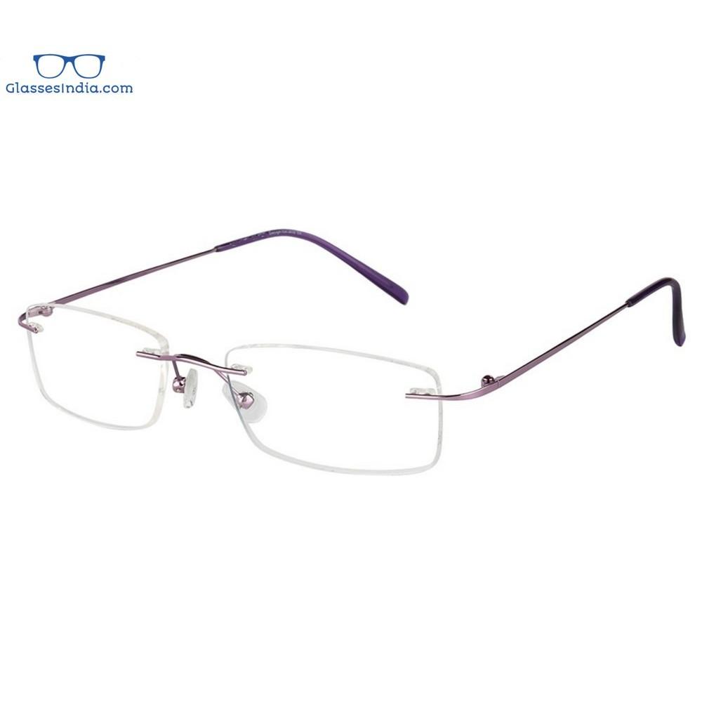 Blue Light Blocking Rimless Computer Glasses with Anti-Glare Coating for Screen Time & Digital Eye Strain Relief - Perfect for Office Work, Gaming & Online Classes