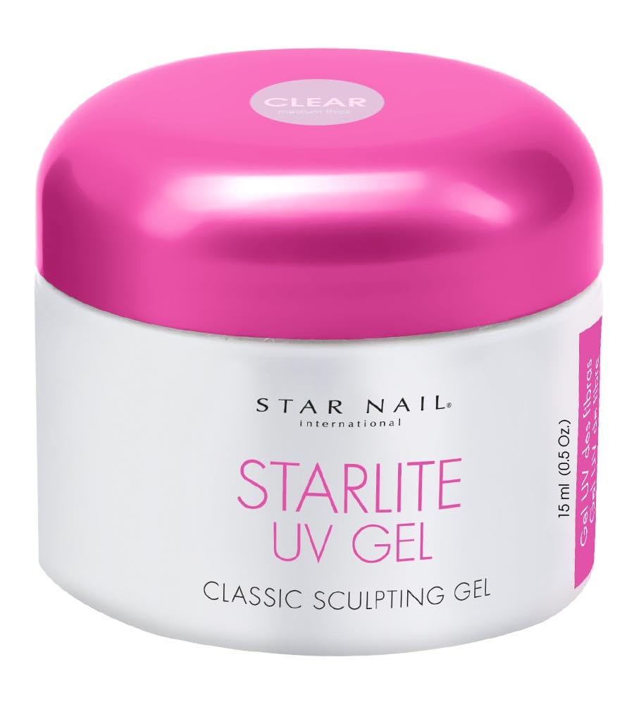 Star Nail Starlite UV Gel Clear .5 oz - Professional Nail Polish for Gel Manicures & Nail Art - Perfect for Salons, DIY Nails & Special Occasions