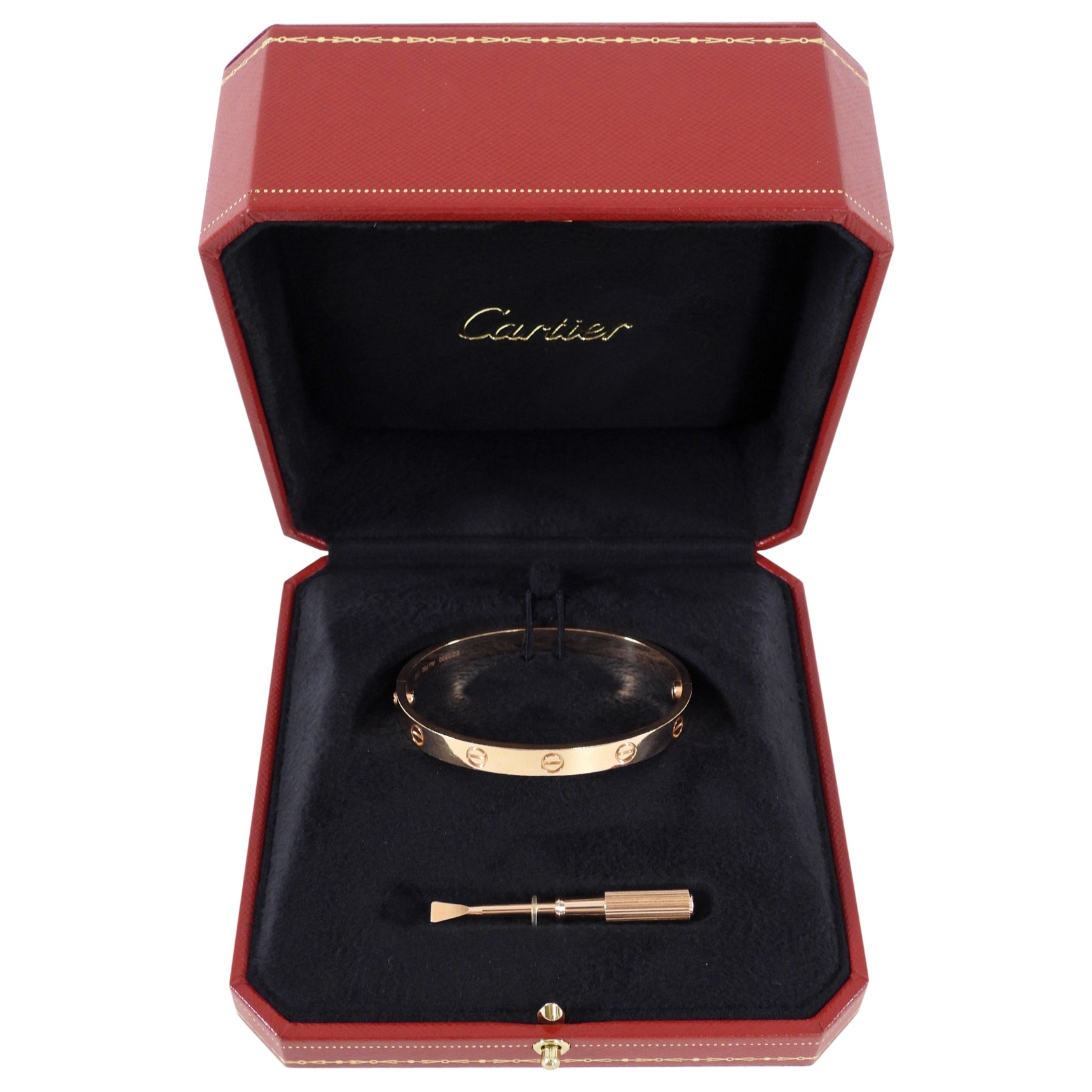Cartier 18k Rose Gold Love Bracelet - Size 17 - Luxury Jewelry for Women, Anniversary & Valentine's Day Gift
