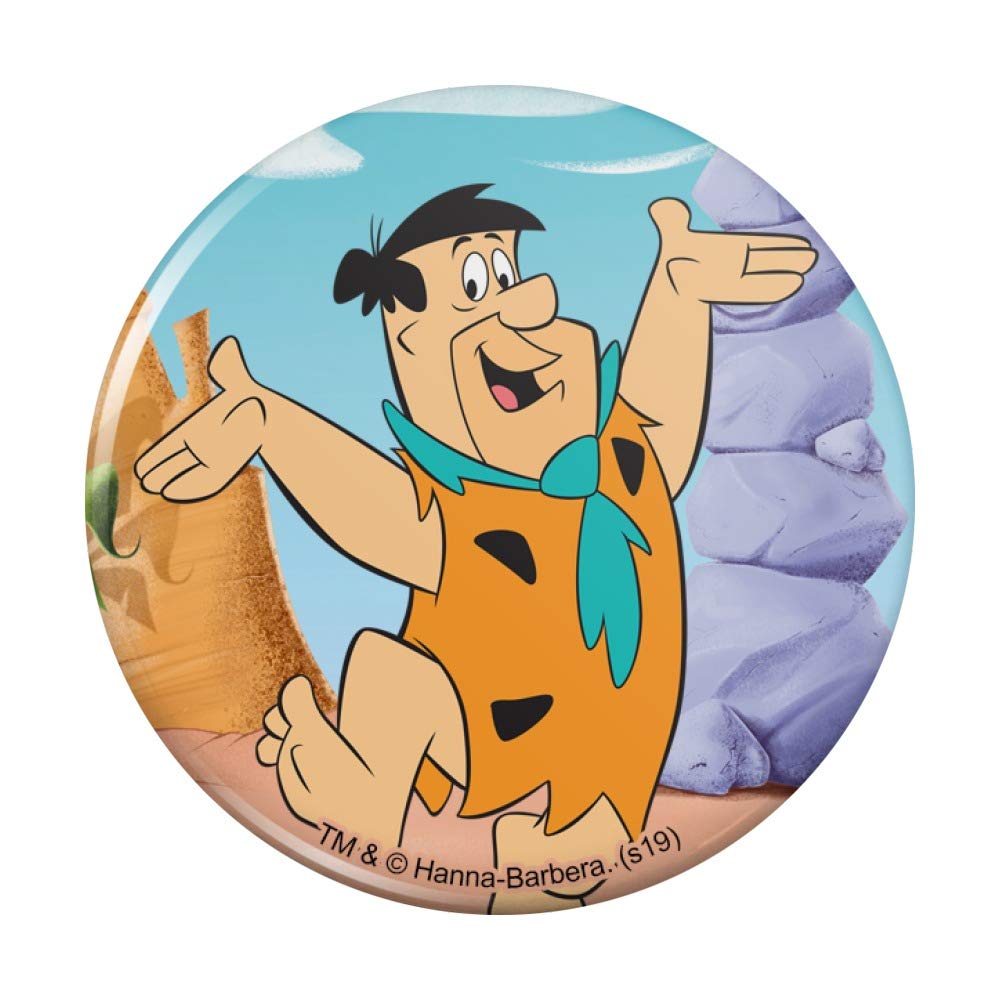 The Flintstones Fred Character Kitchen Refrigerator Locker Button Magnet - Fun Cartoon Fridge Decor for Home, Office & Dorm - Perfect for Organizing Notes, Photos & Reminders