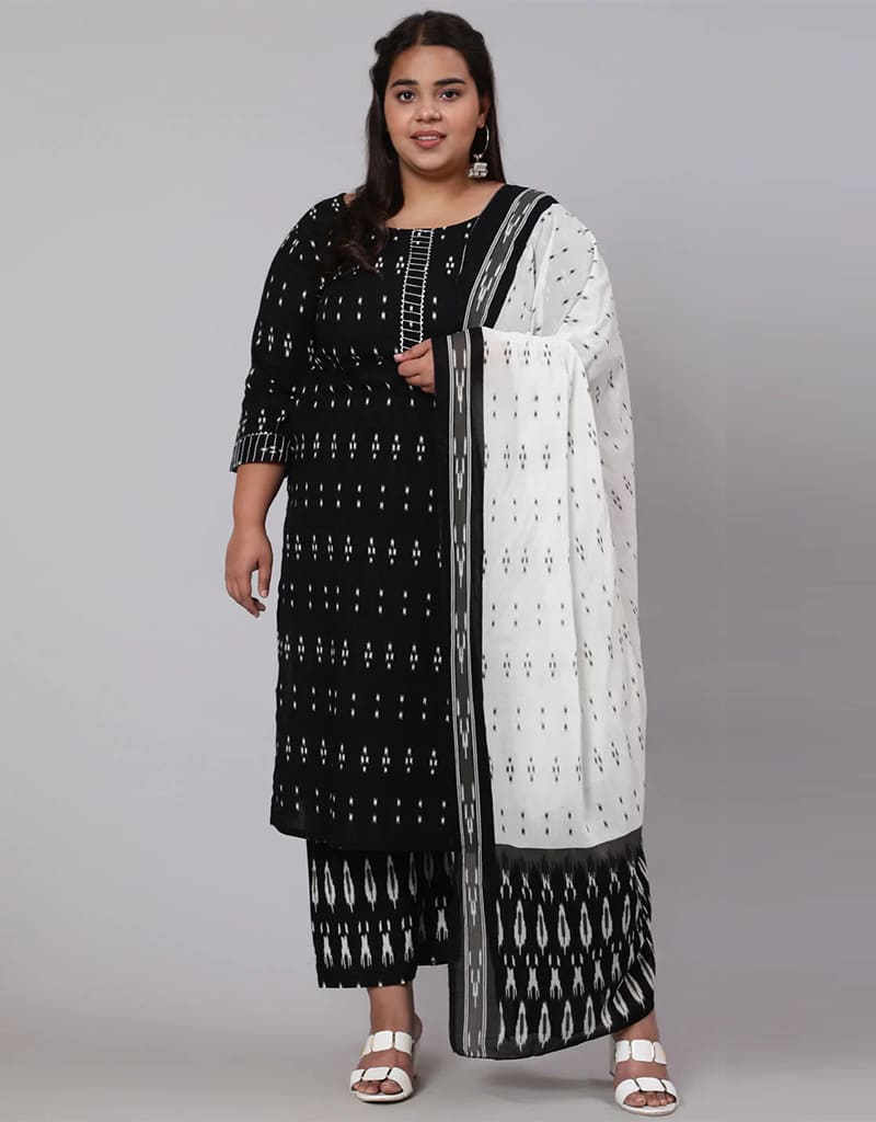 Black Pure Cotton Palazzo Suit for Women - Comfortable Wide Leg Pants & Top Set - Perfect for Yoga, Lounge Wear & Summer Outfits