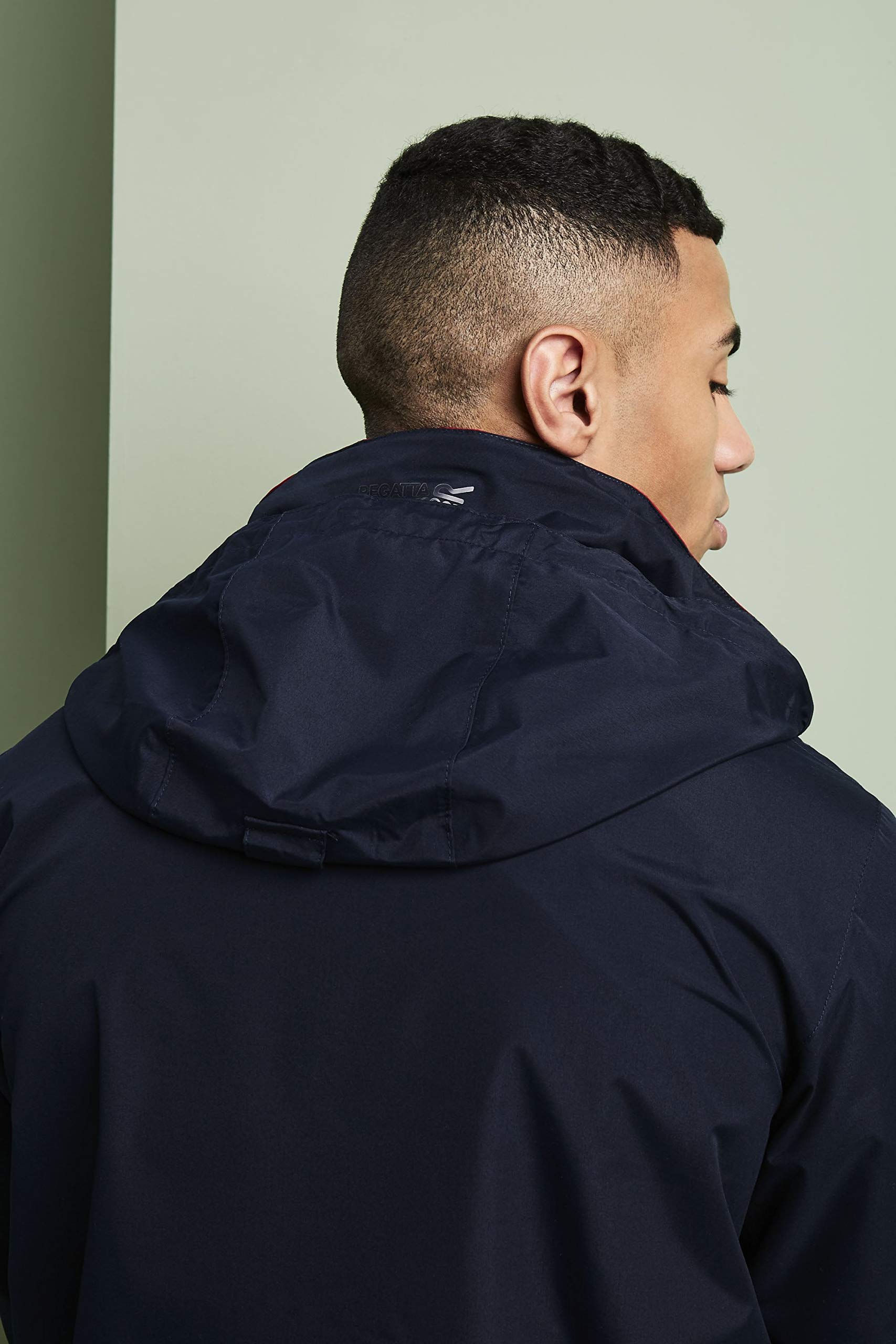 Waterproof Shell Jacket for Men - Ardmore Mesh Lined Windbreaker, Navy Blue 3XL (50