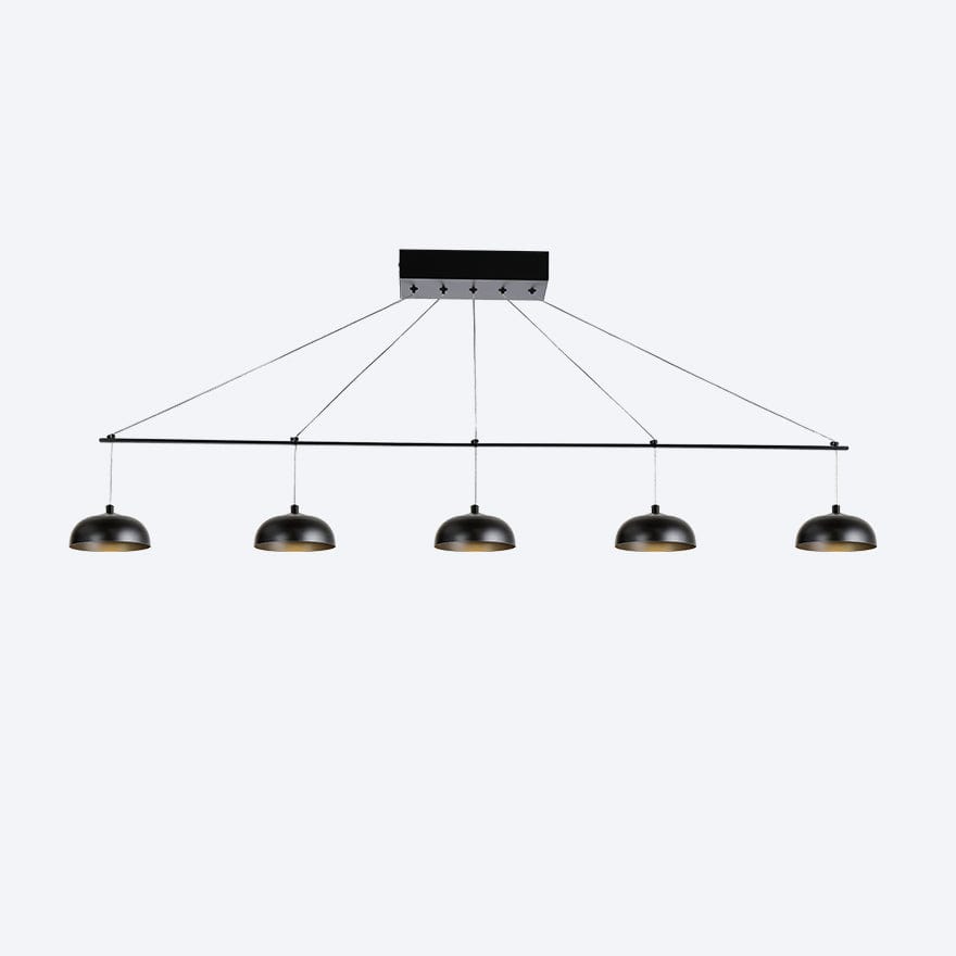 ZORO LINEAR 5 LED Pendant Light with Yosh Shade - Dimmable Modern Lighting for Kitchen Island, Dining Room & Bedroom